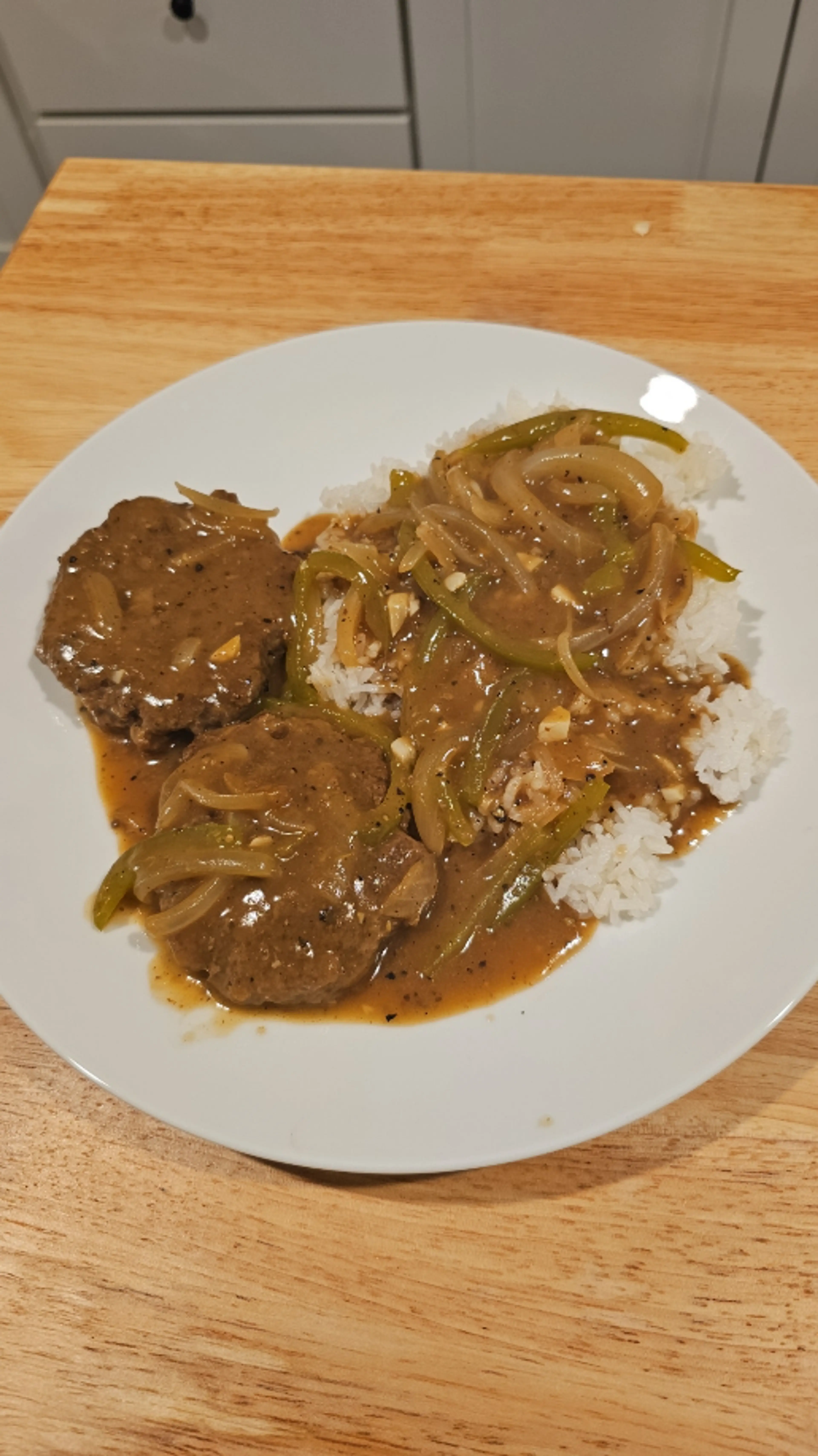 Hamburger Steak with Gravy