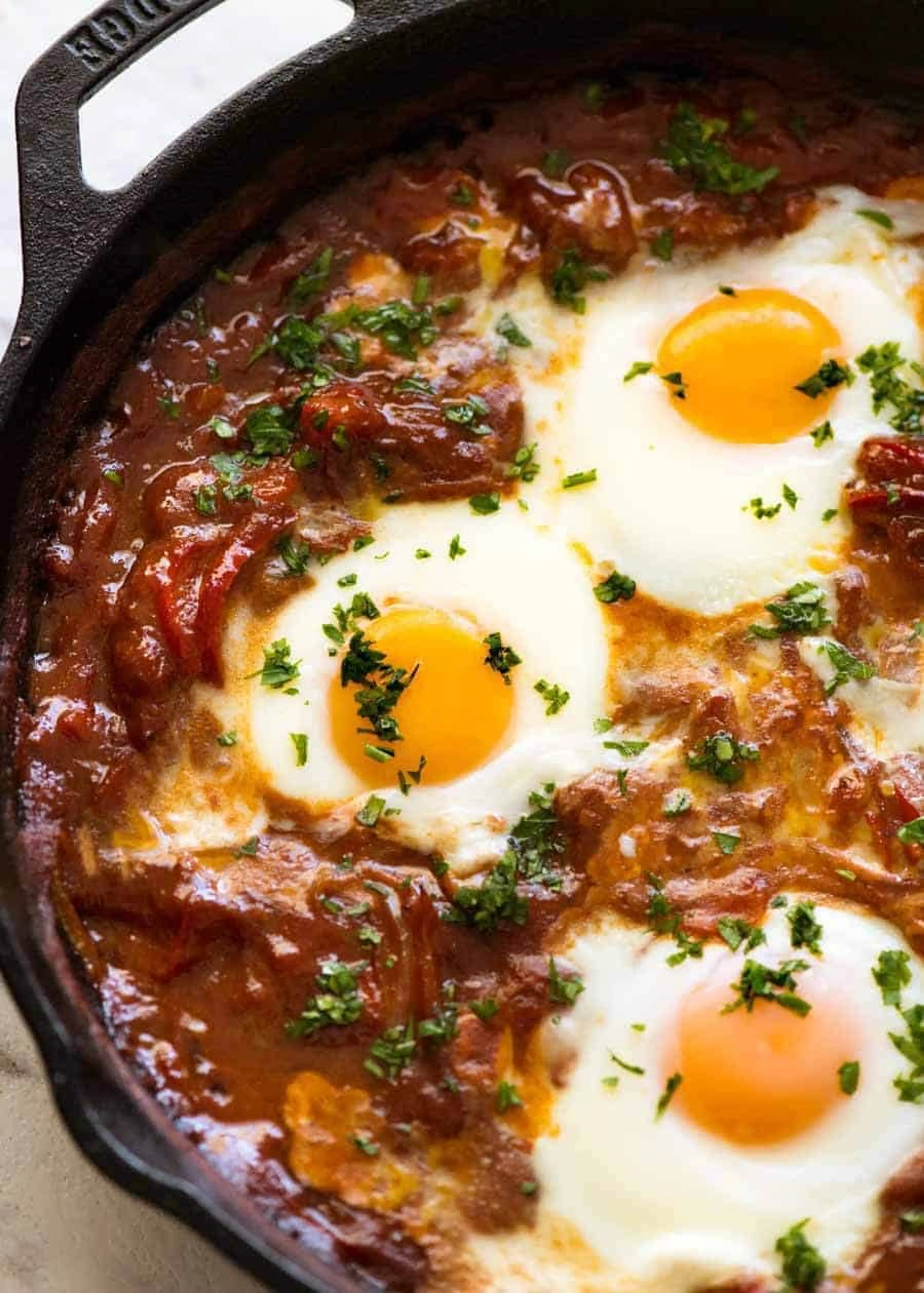 Shakshuka (Middle Eastern Poached or Baked Eggs)