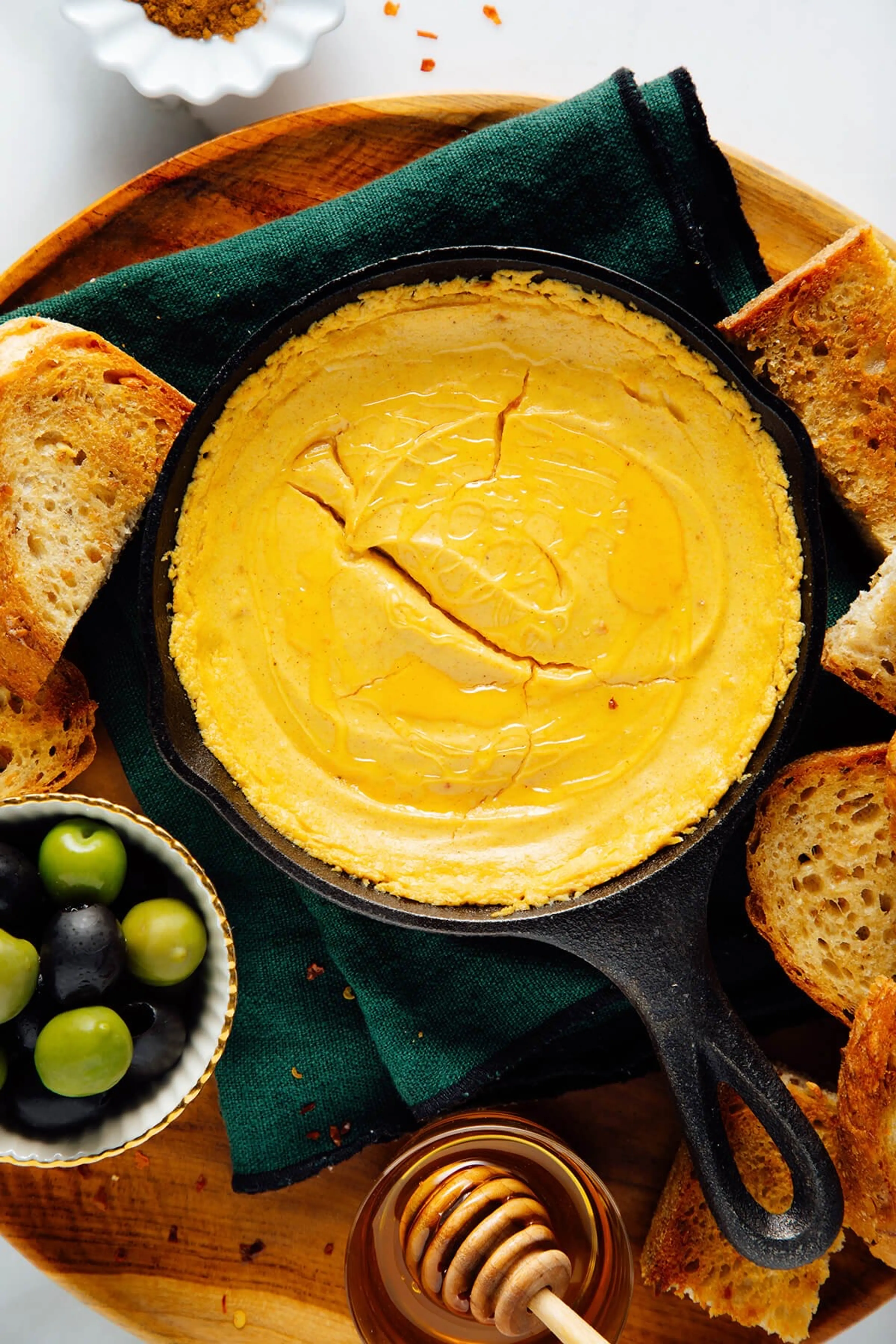 Baked Pumpkin Dip with Goat Cheese