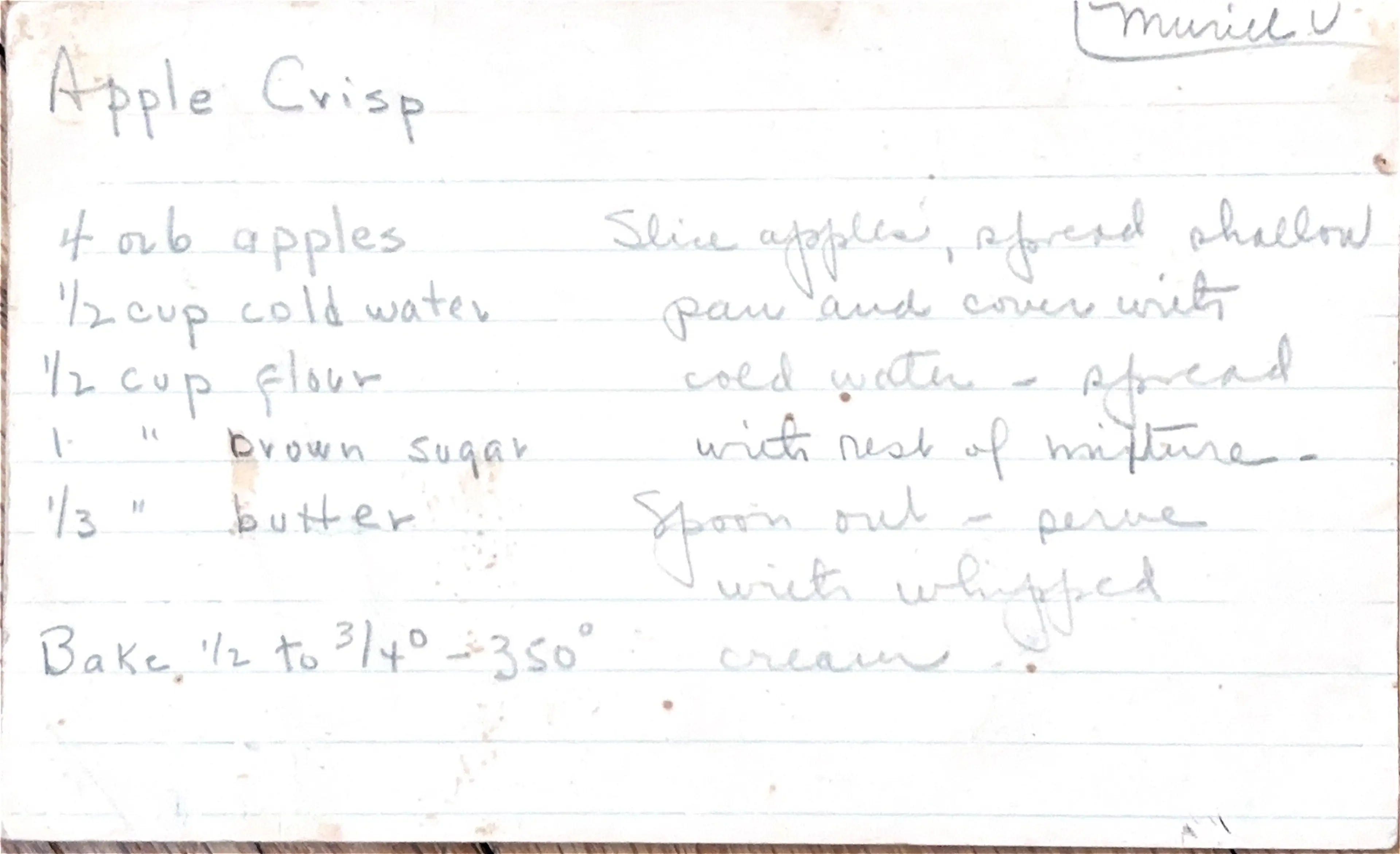 Apple Crisp