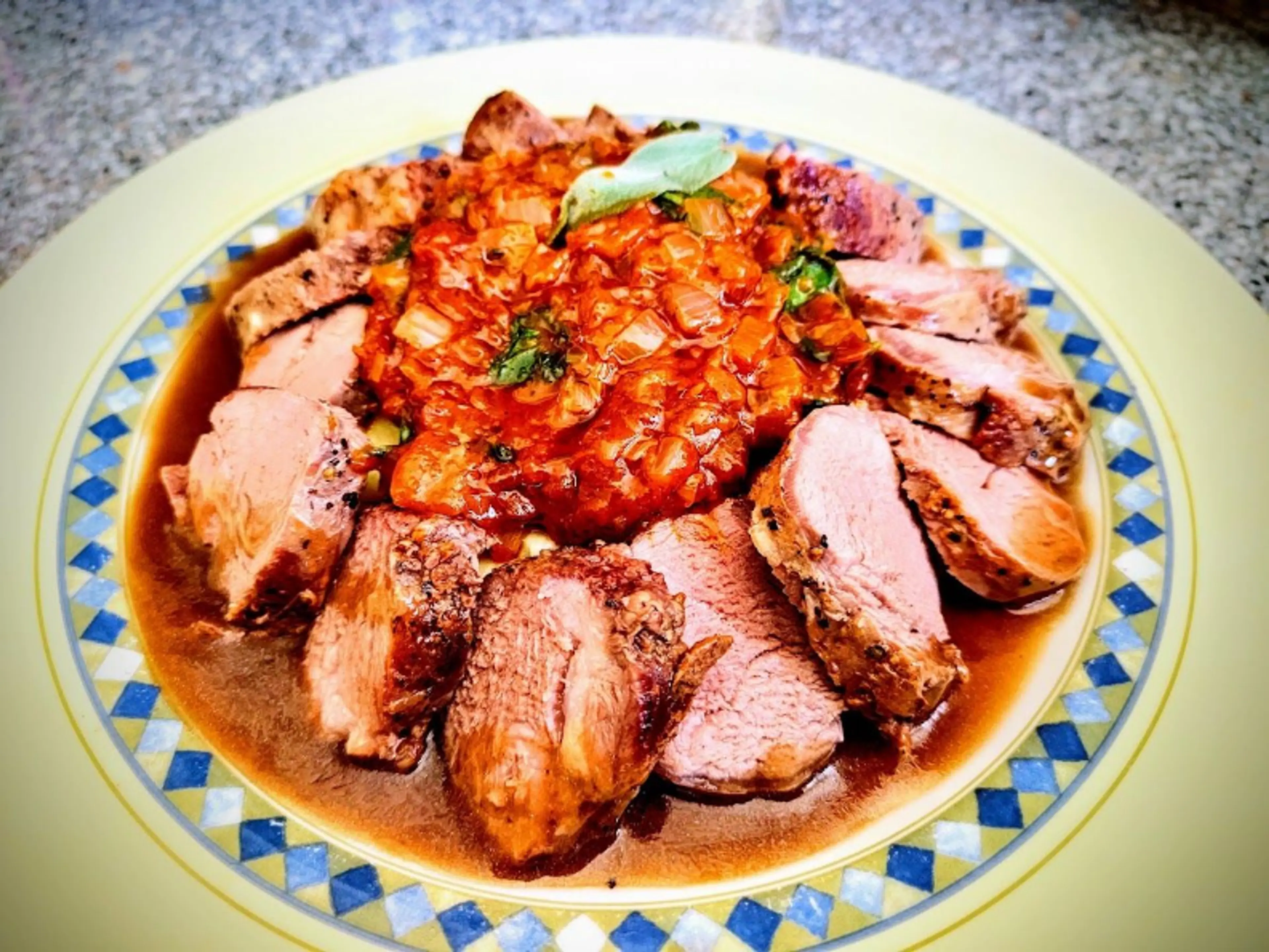 Pork Tenderloin in Red Wine Sauce