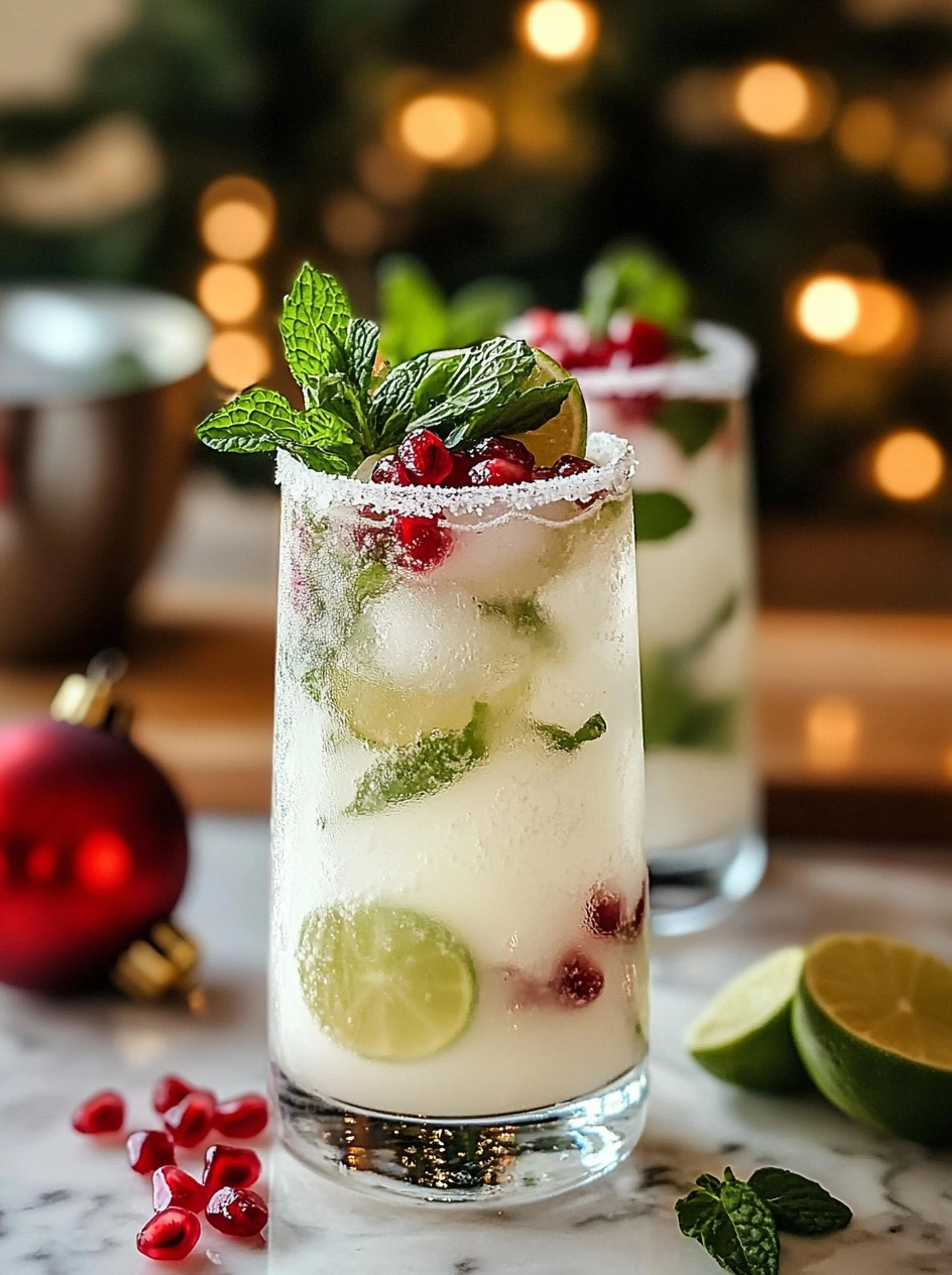 Coconut Snow Mint Mojito Mocktail