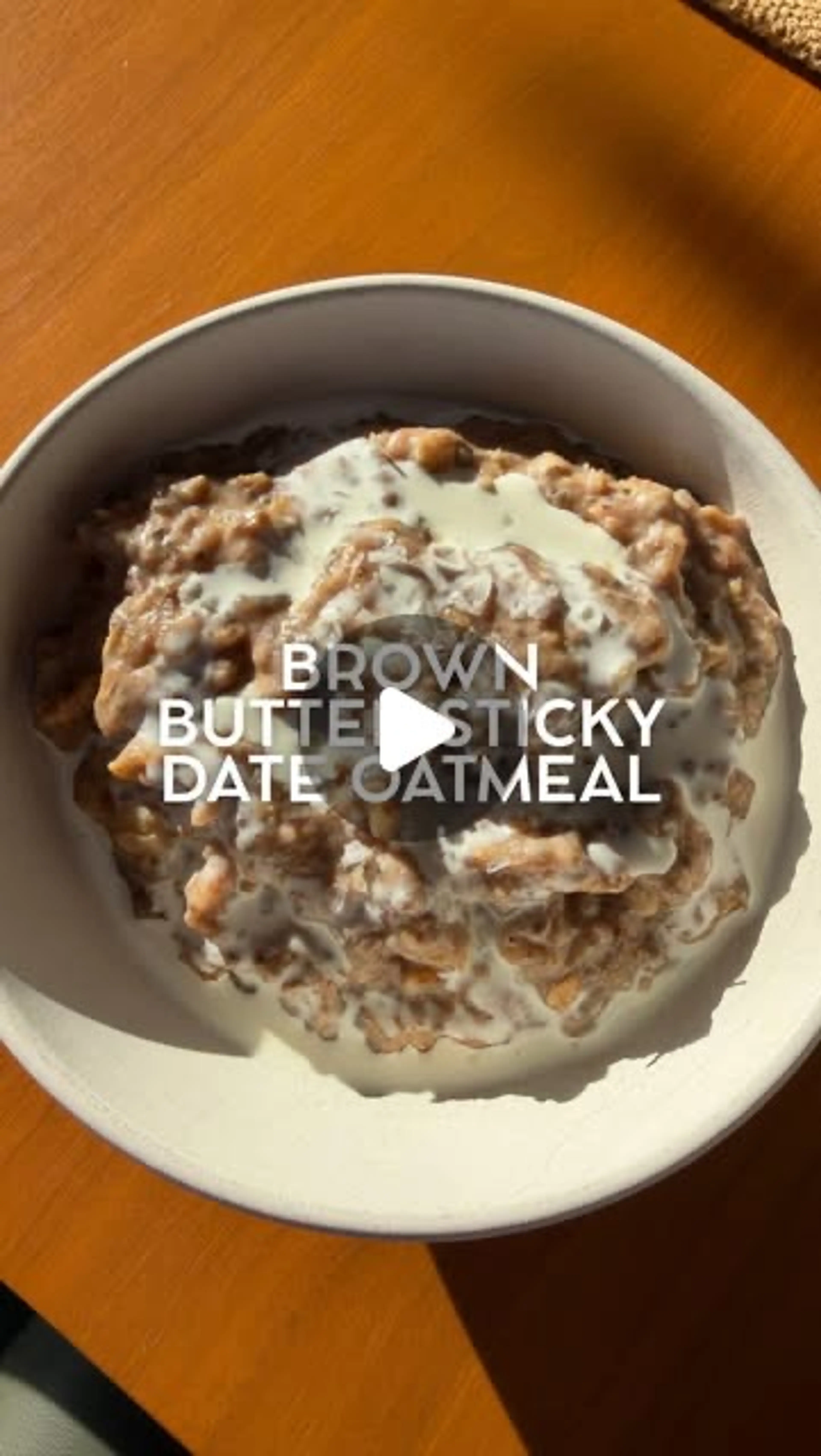 Creamy Date Oatmeal