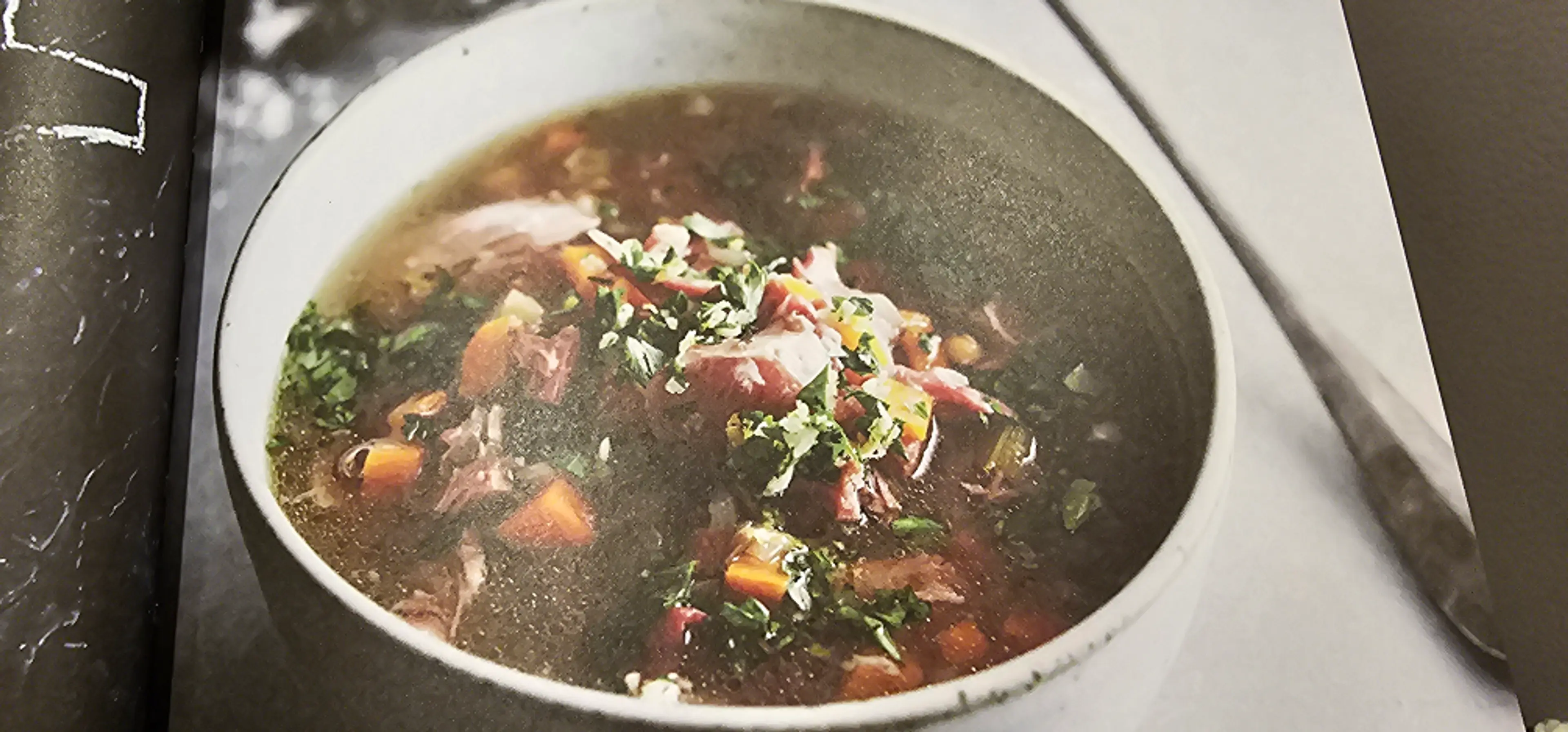 Ham & Green Lentil Soup With Gremolata