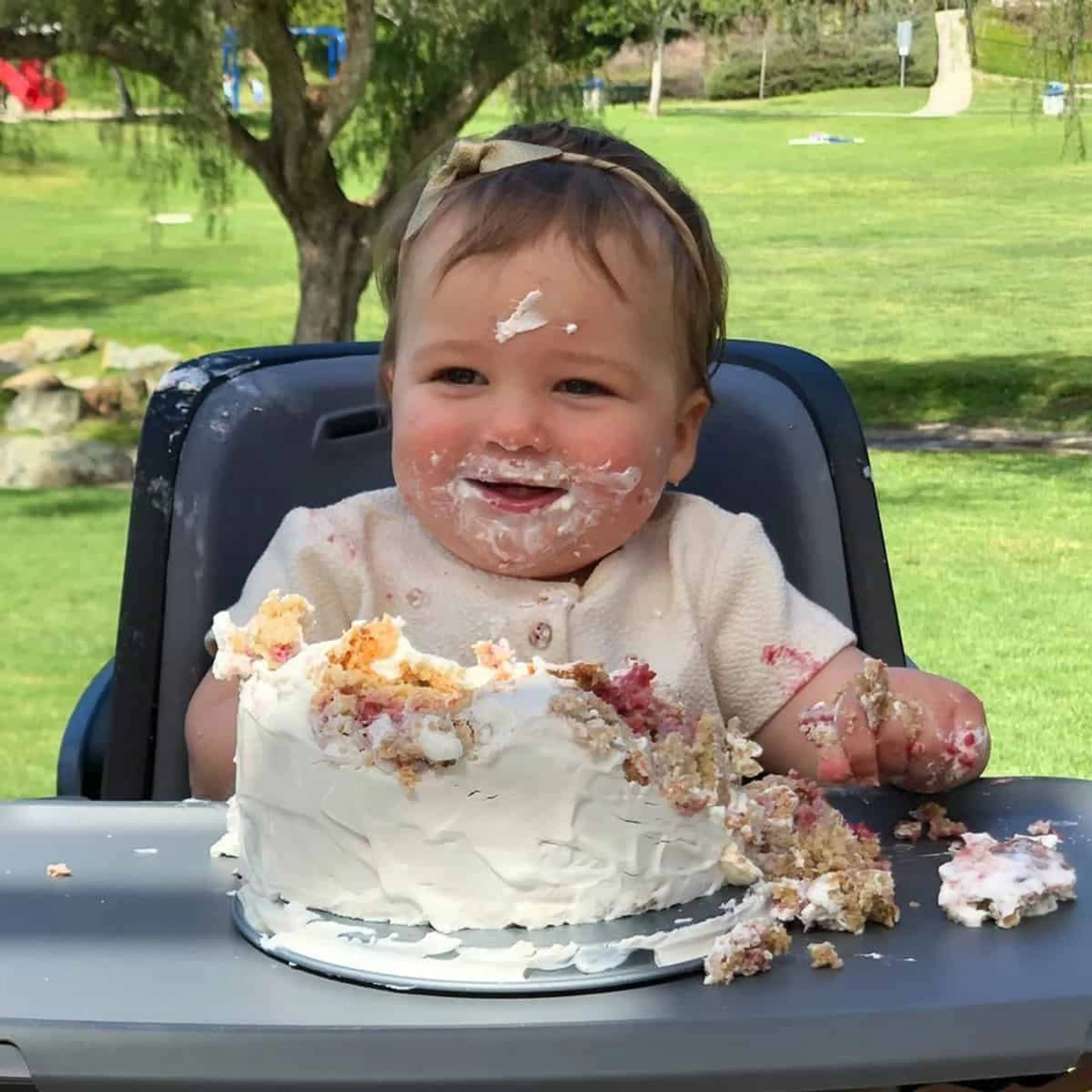 Healthy First Birthday Smash Cake Without Sugar