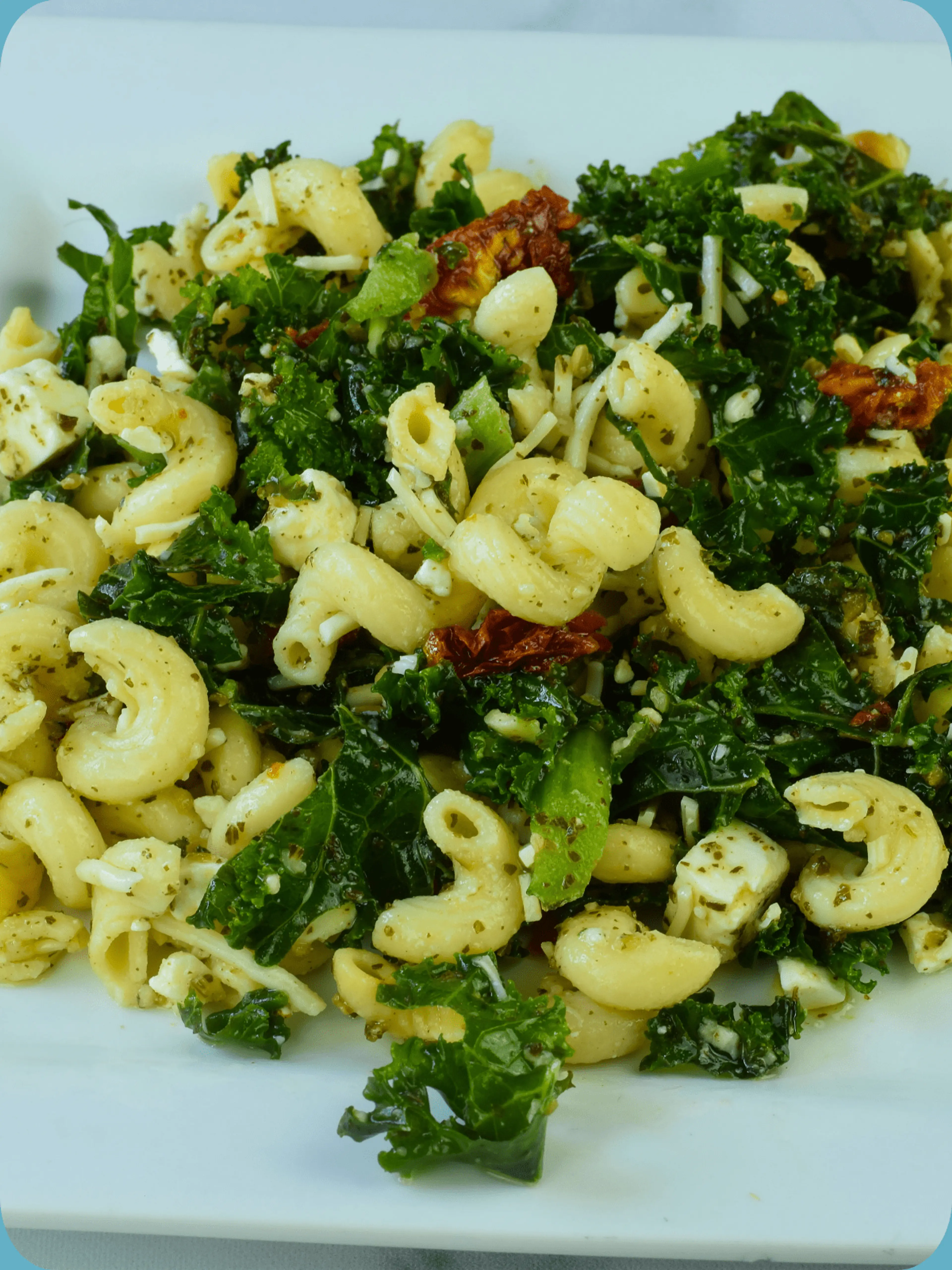 Mediterranean Kale Pasta Salad (Sam's Club CopyCat Recipe)