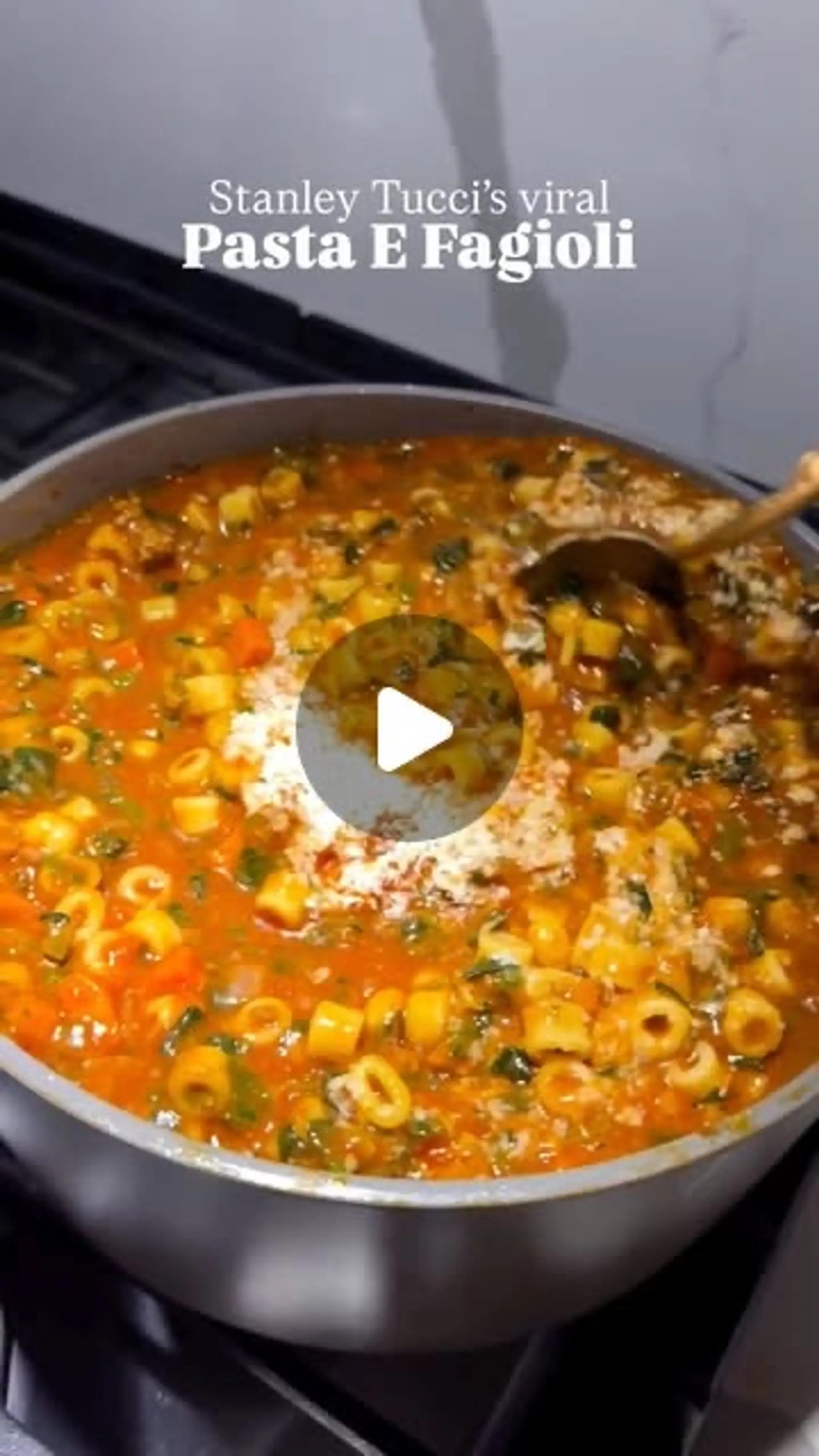 Stanley Tucci’s Pasta E Fagioli Soup