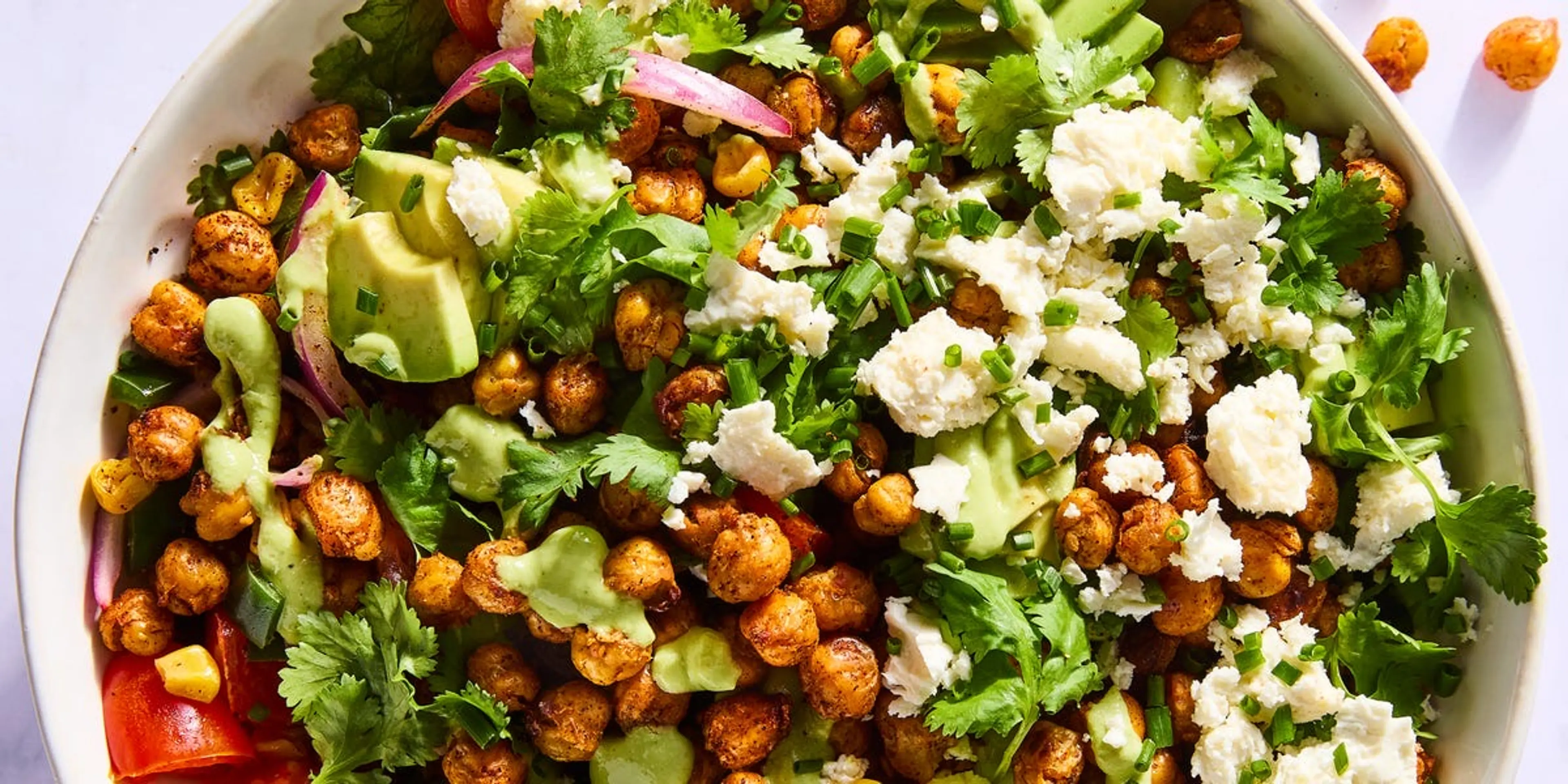 Crispy Chili-Lime Chickpea Salad