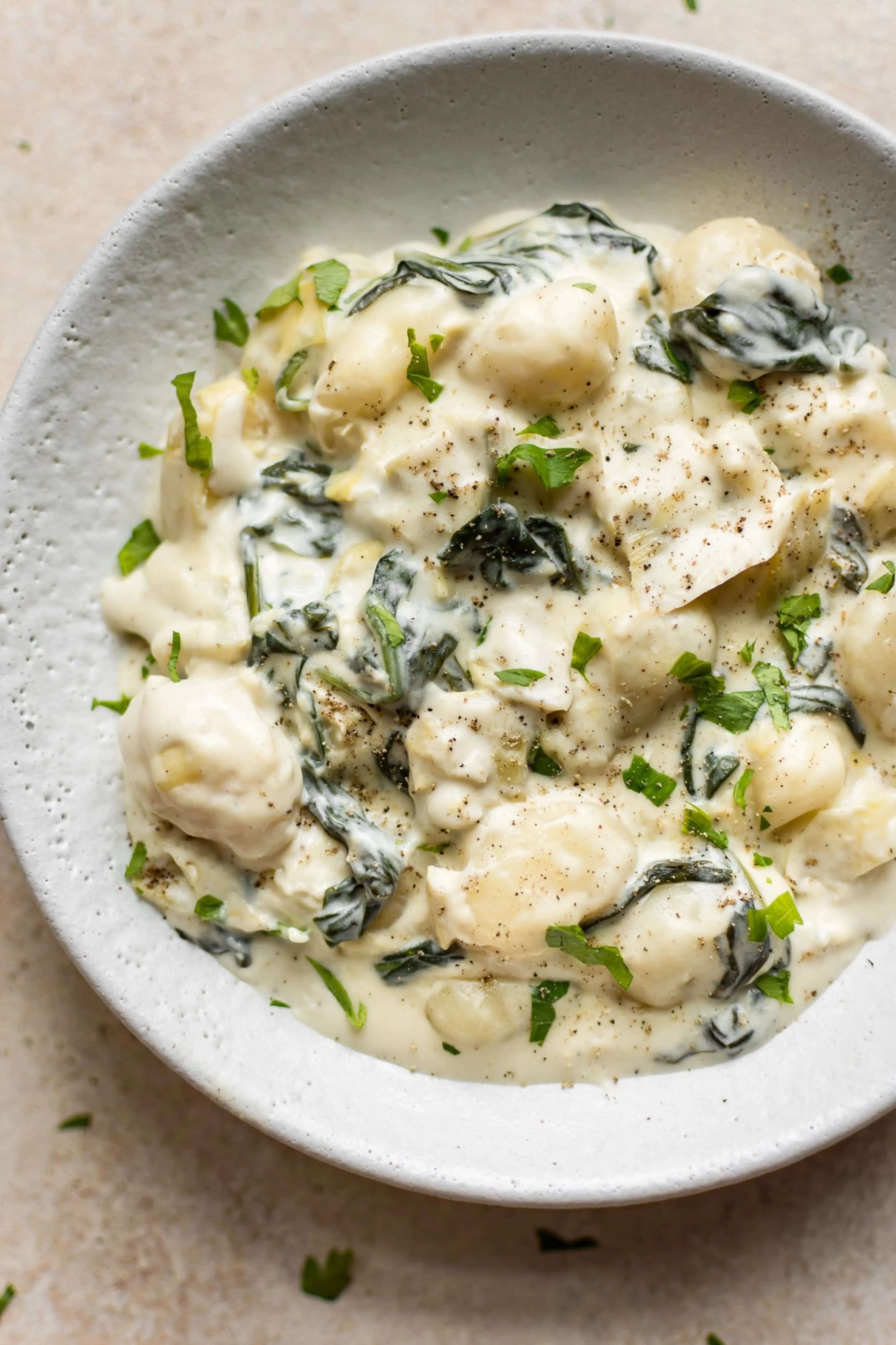 Spinach and Artichoke Gnocchi
