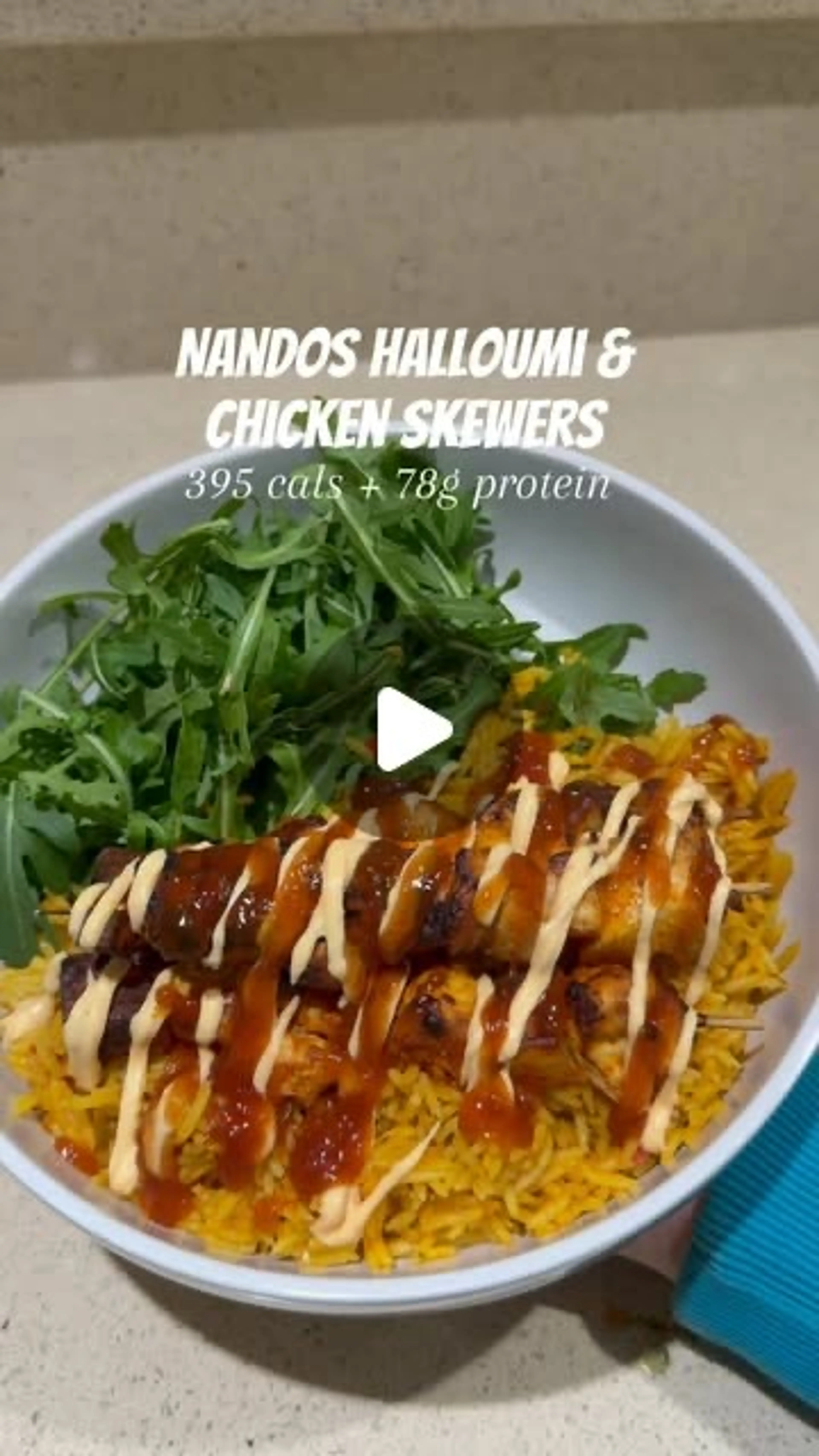 Nandos Halloumi & Chicken Skewers