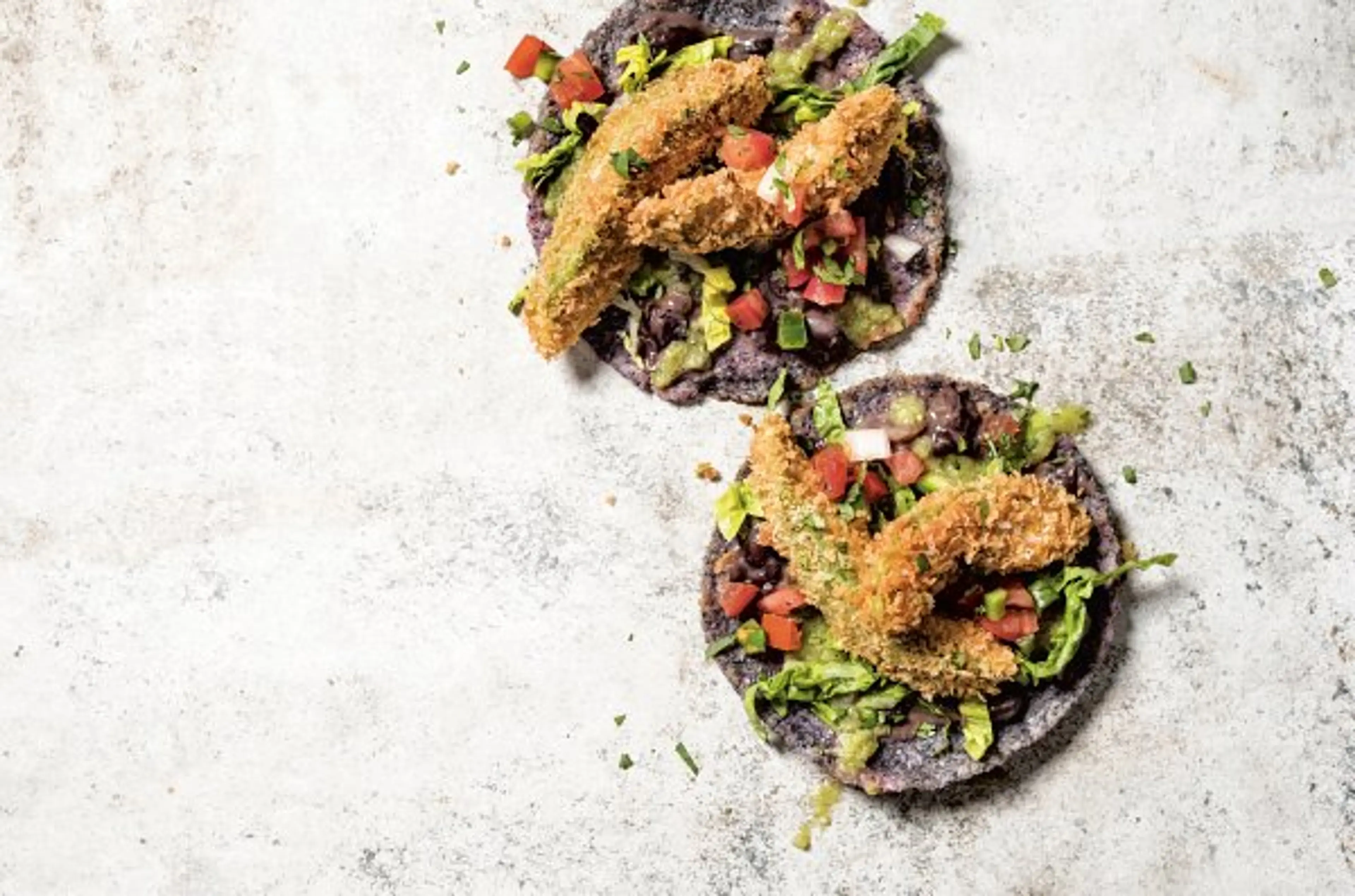 FRIED AVOCADO TACOS
