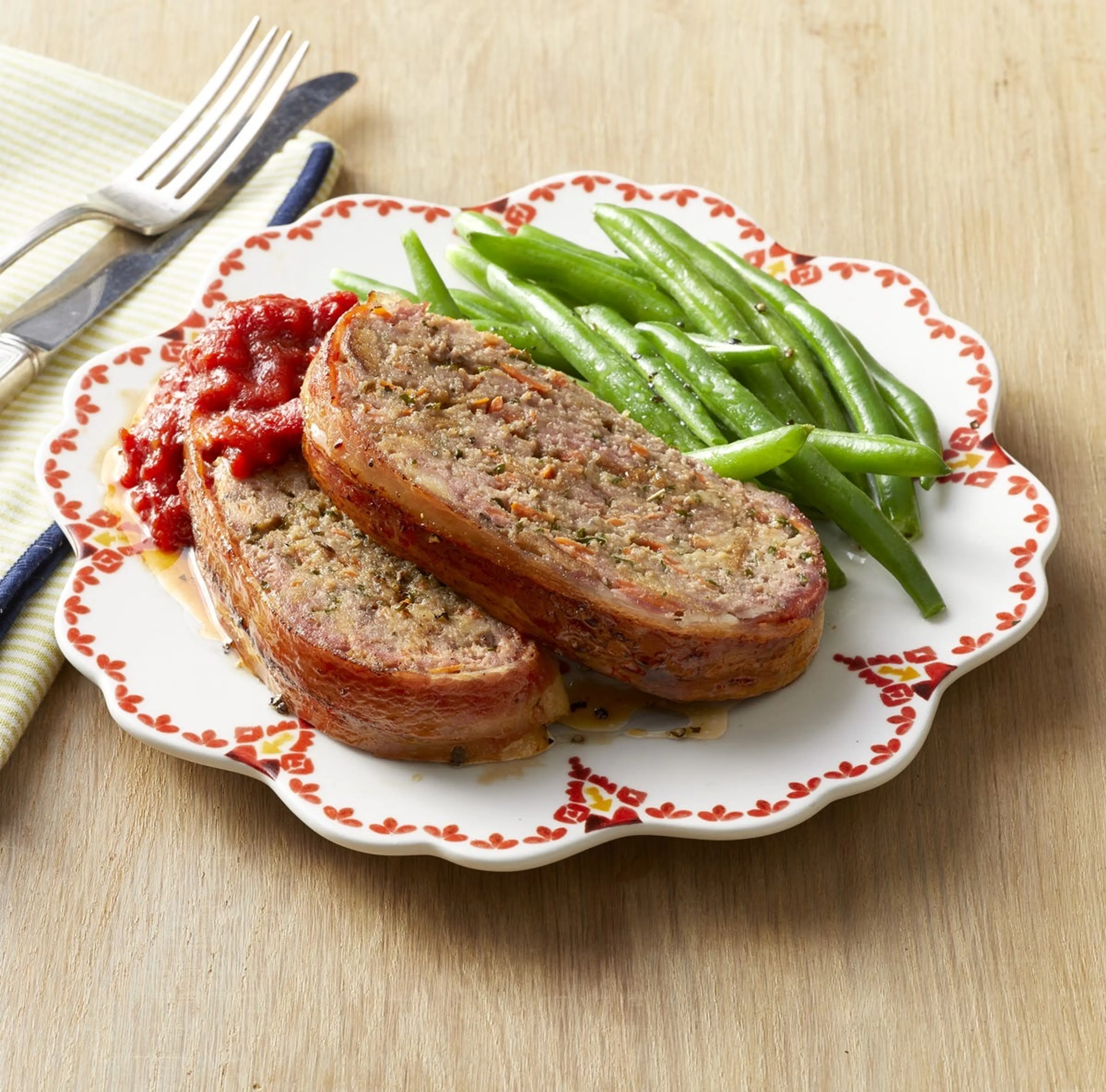 Bacon-Wrapped Meatloaf