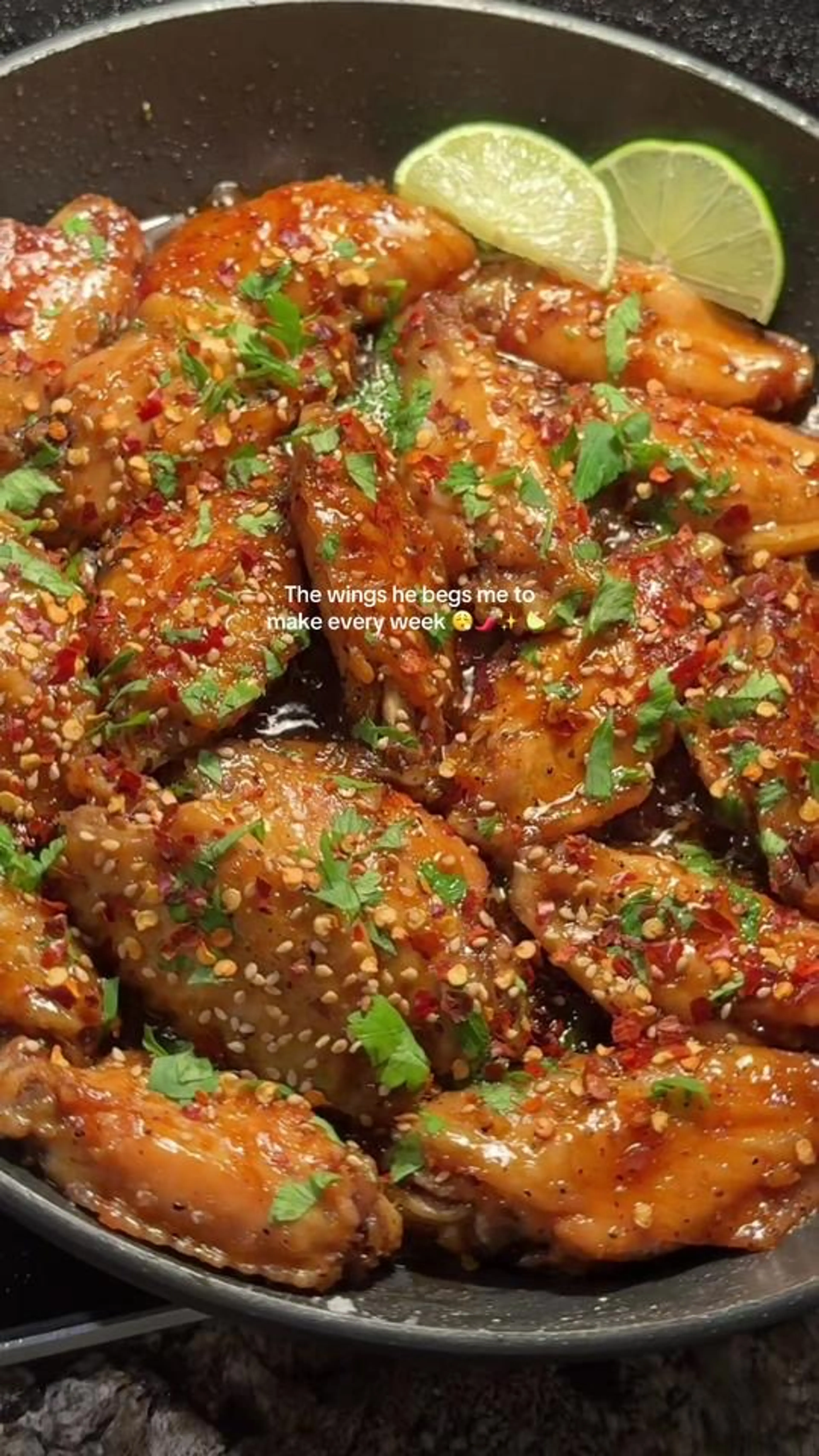 Sticky Stove Top Chicken Wings