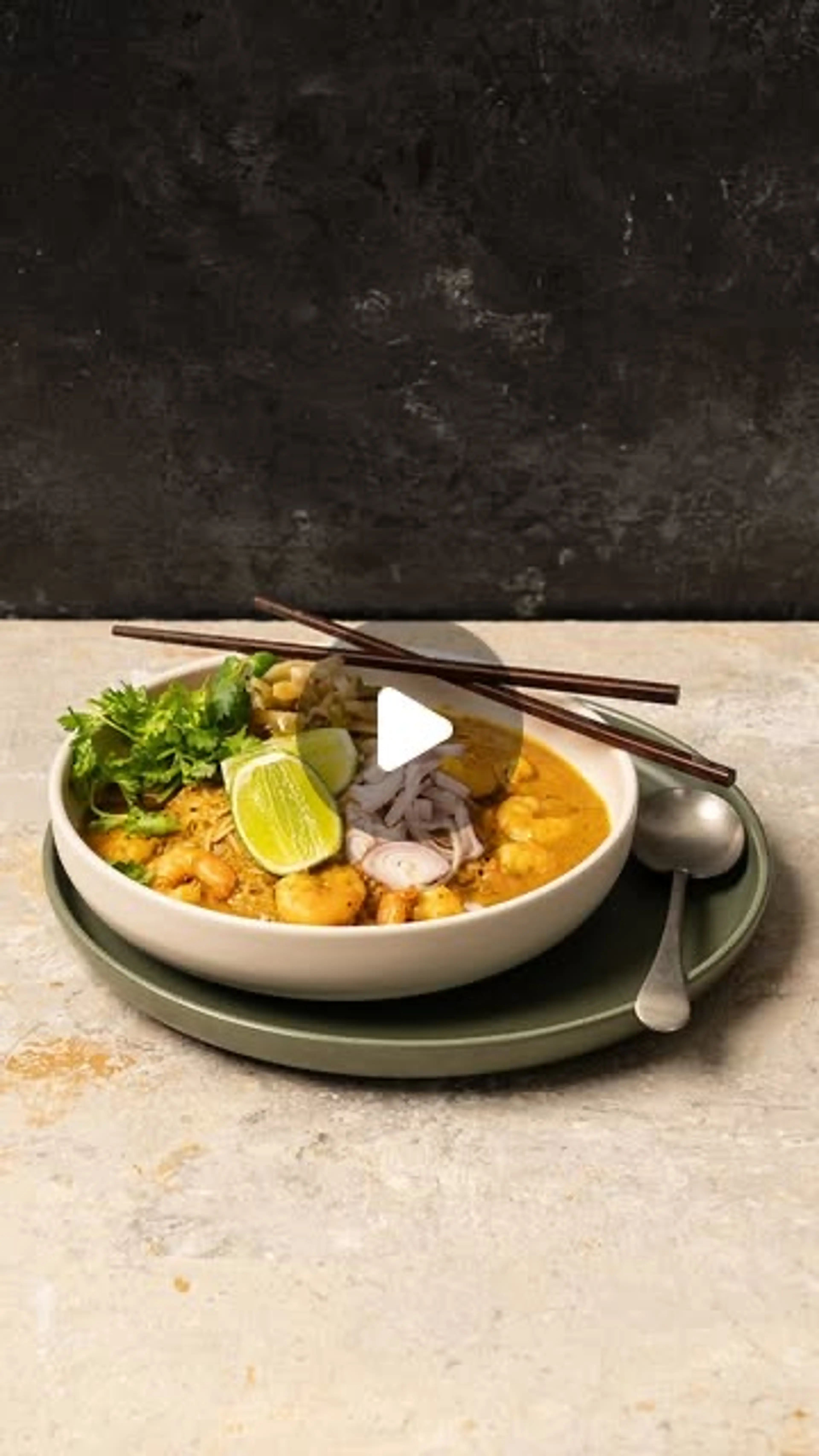 Chaaza - Burmese Curry with Parwns