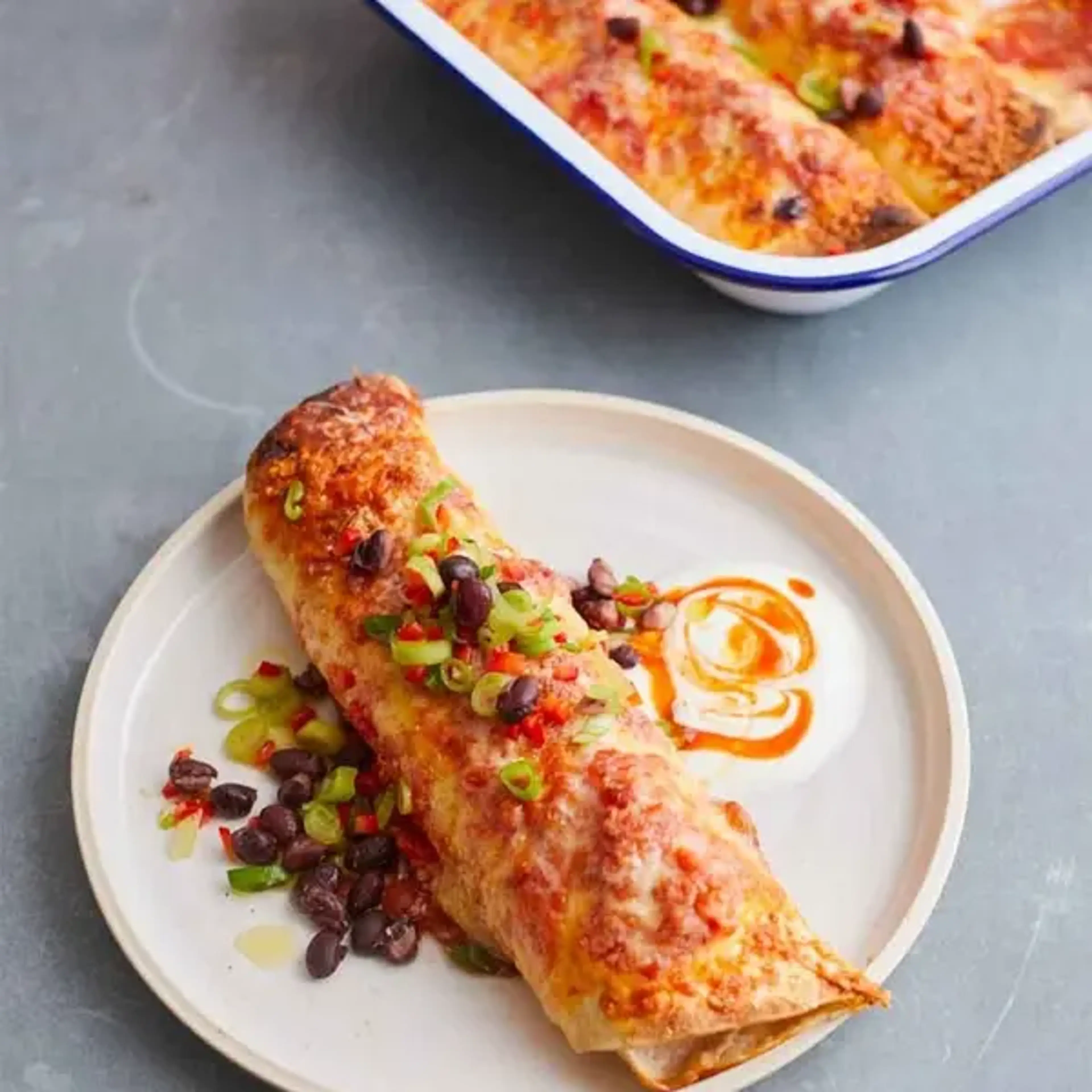 My veggie enchiladas