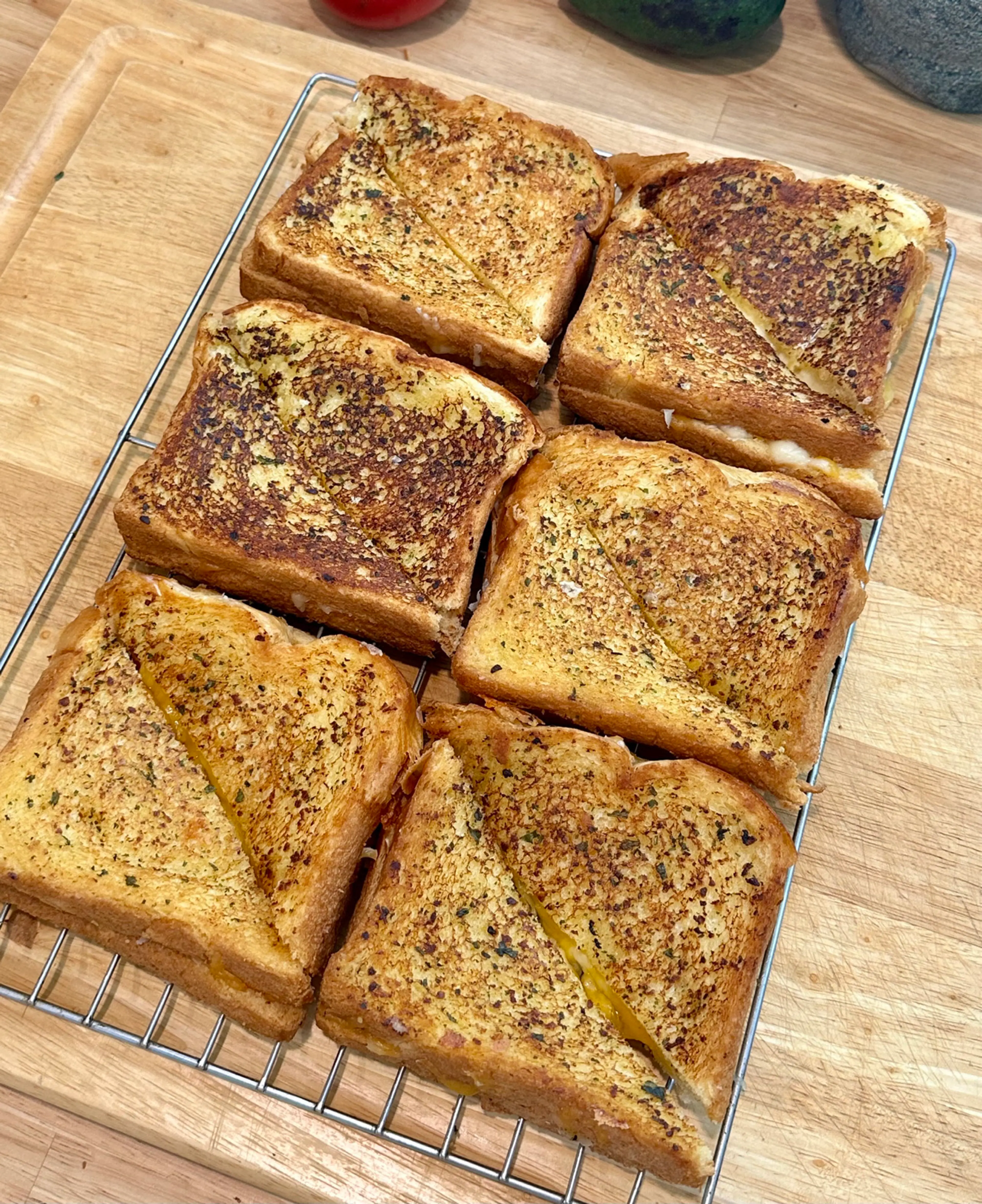 Garlic Bread Grilled Cheese