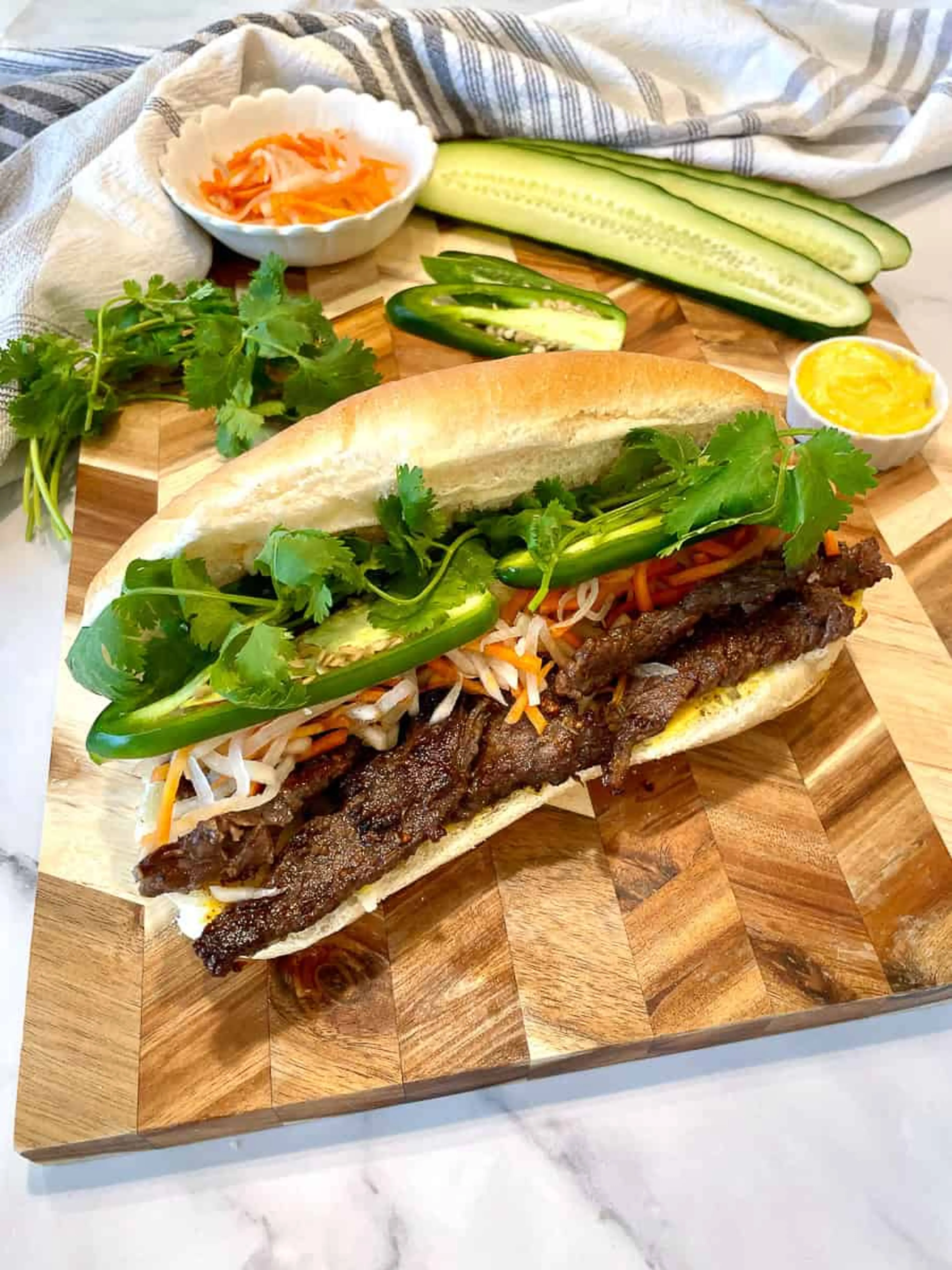 Lemongrass Beef Banh Mi