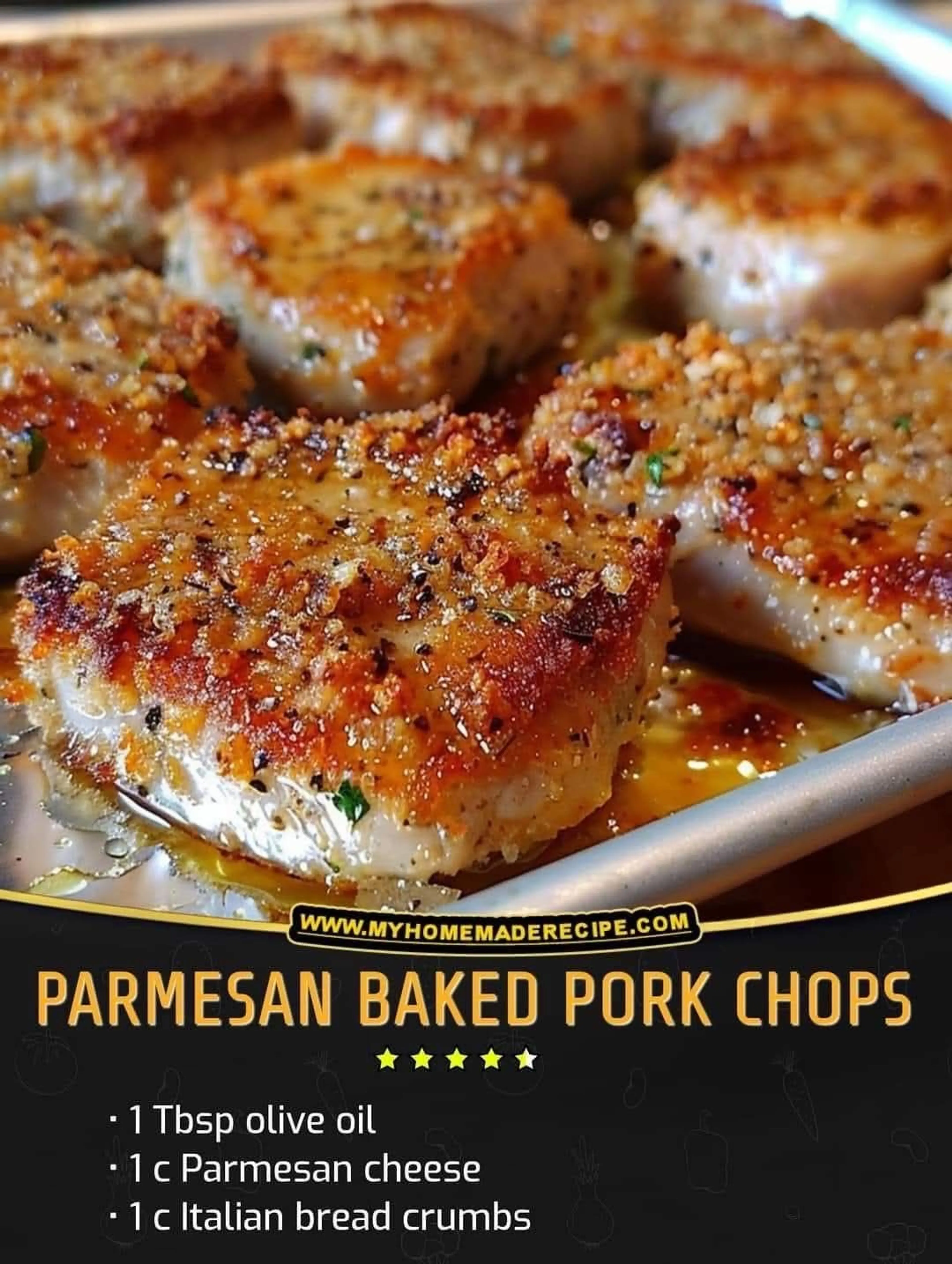 Parmesan Baked Pork Chops