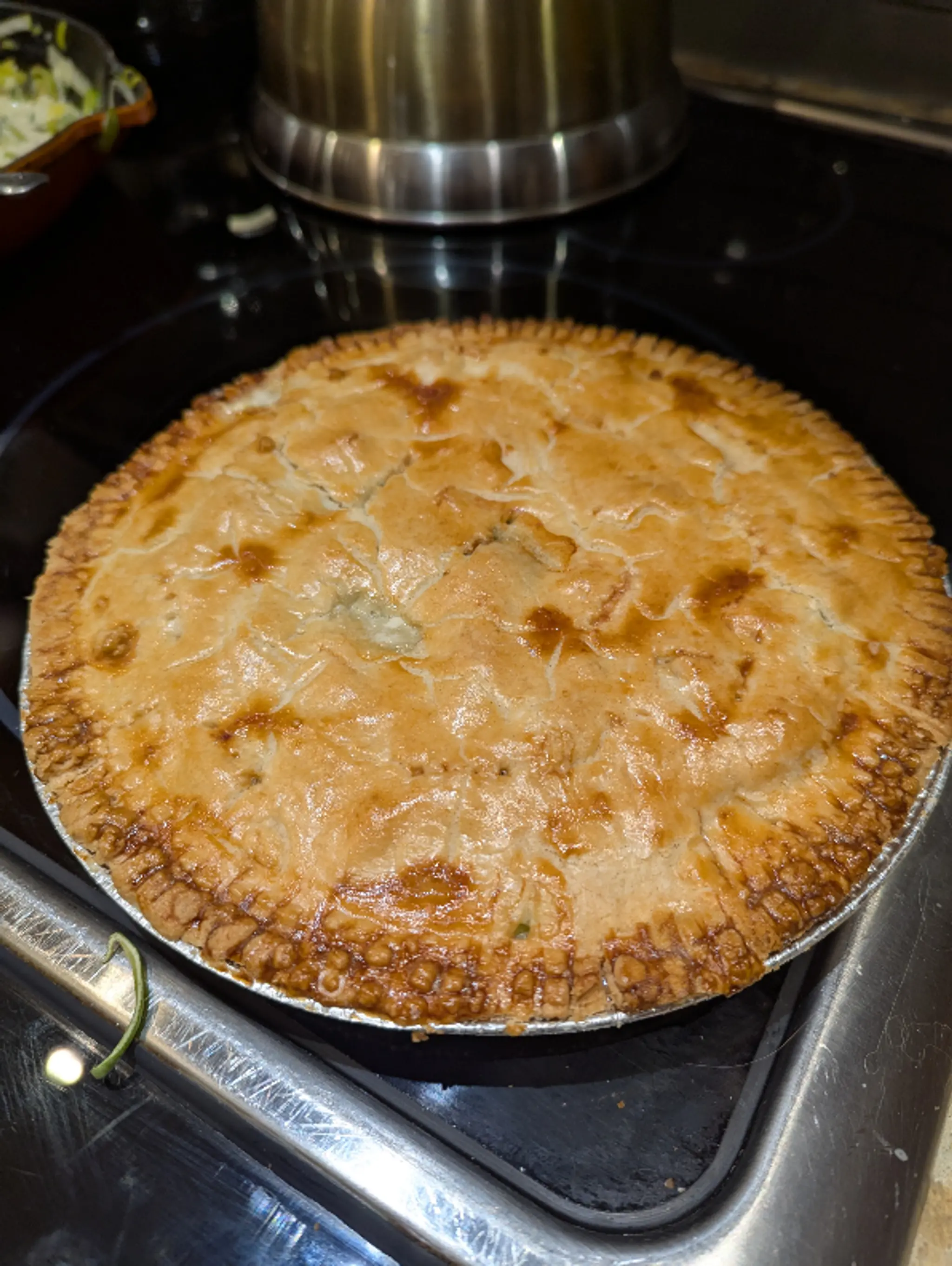 Broccoli and Gorgonzola pie