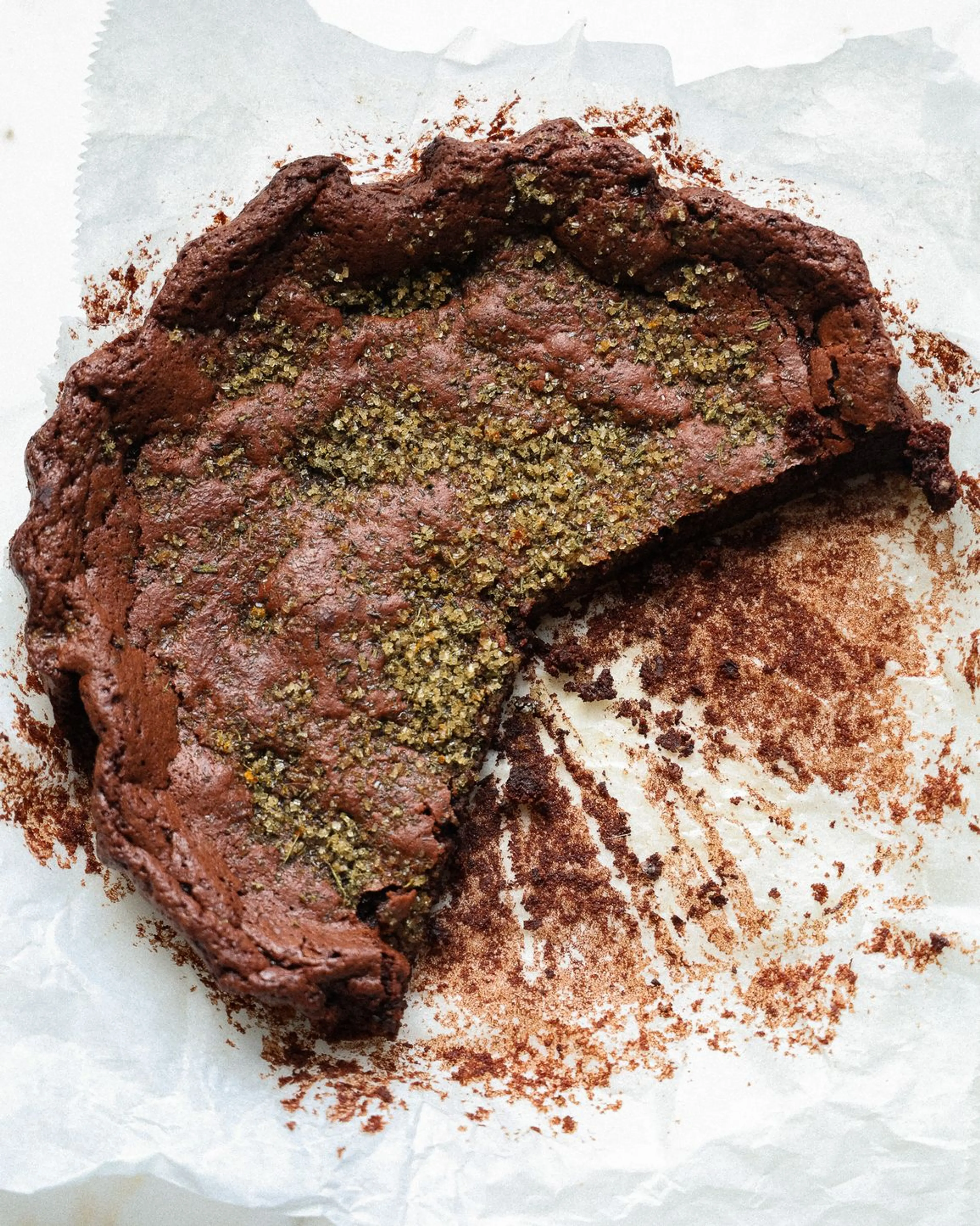 Orange Rosemary Chocolate Cake
