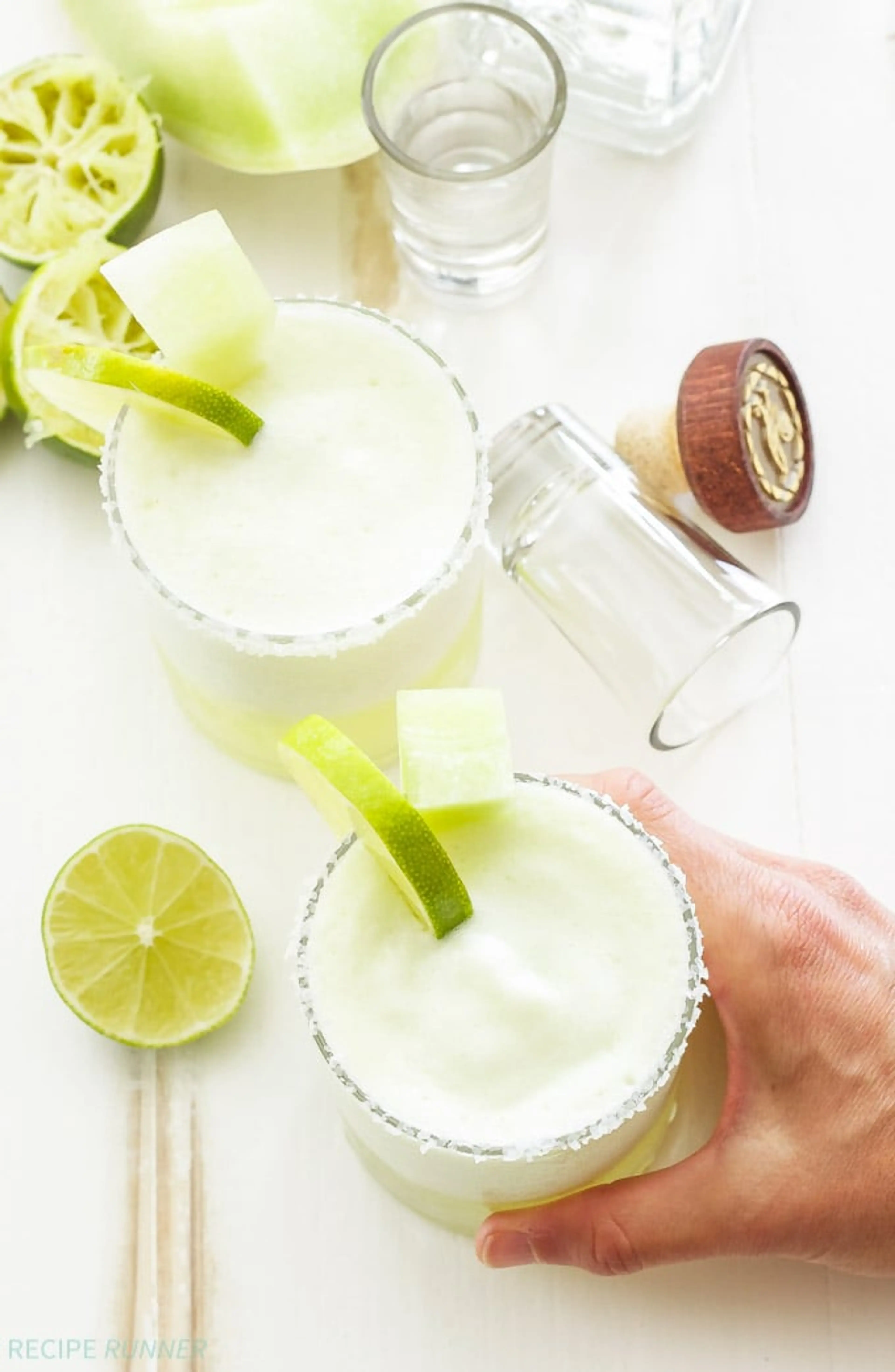 Frozen Honeydew Margaritas