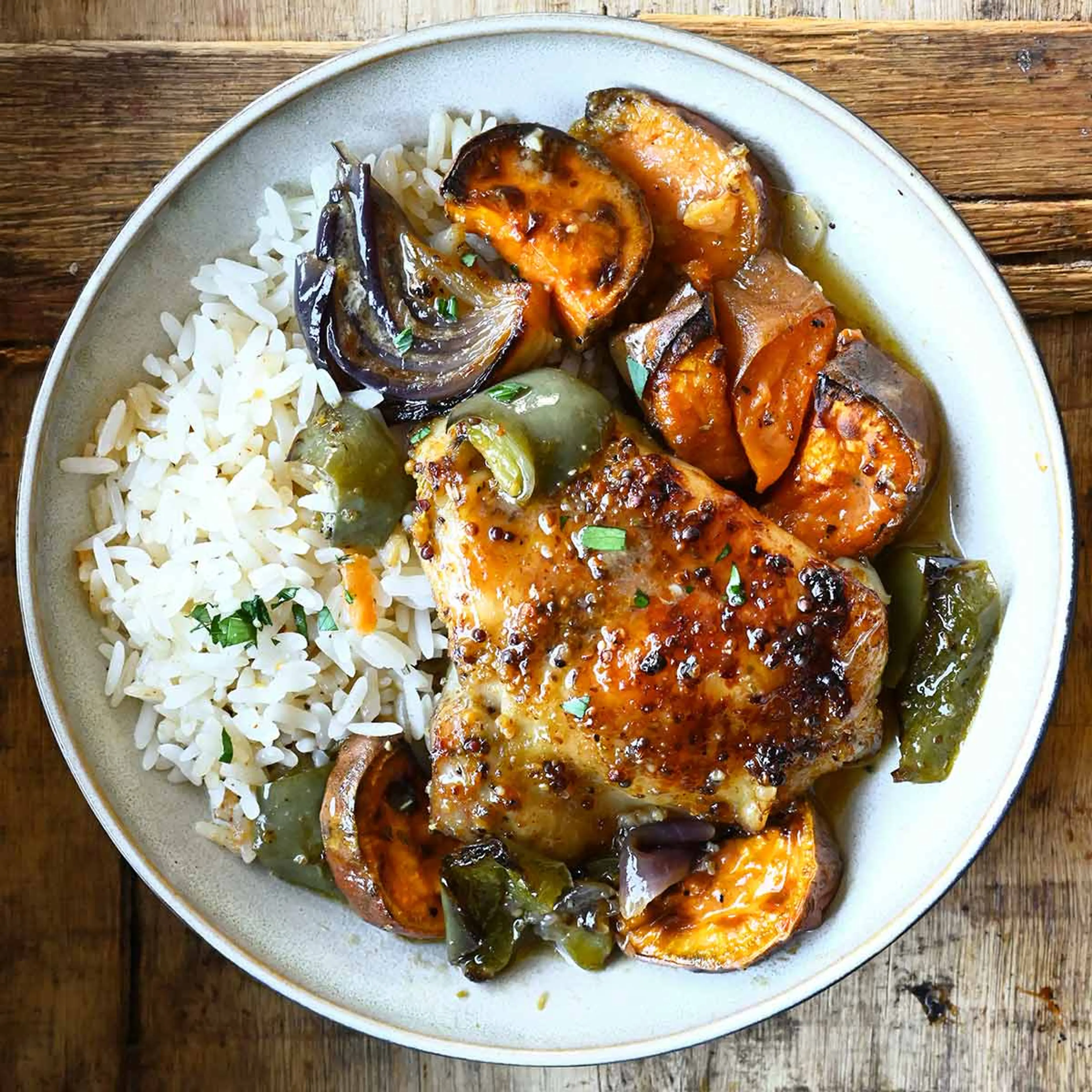 Sheet Pan Maple Glazed Chicken