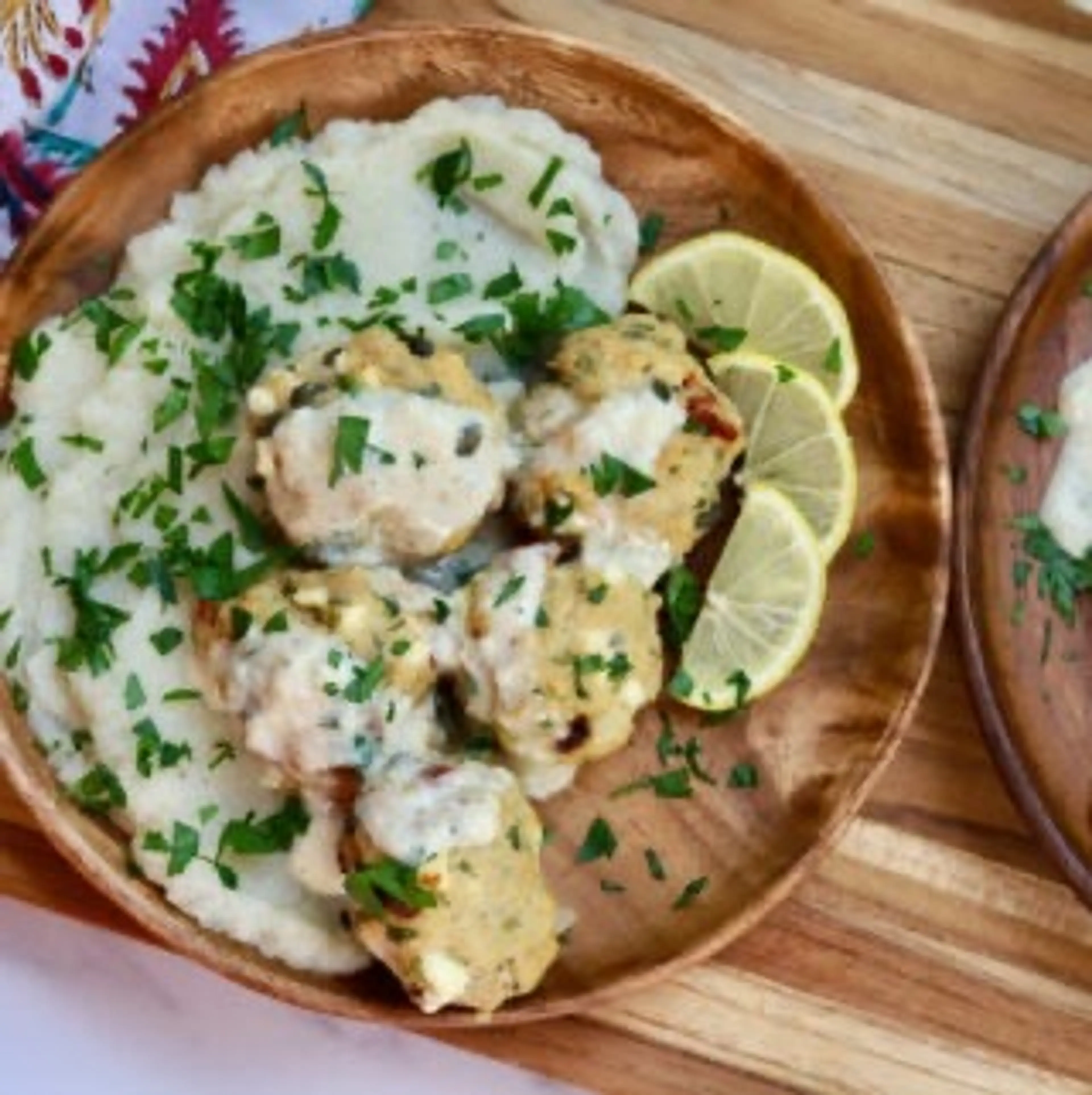 Sun-Dried Tomato and Caper Chicken Meatballs with Feta