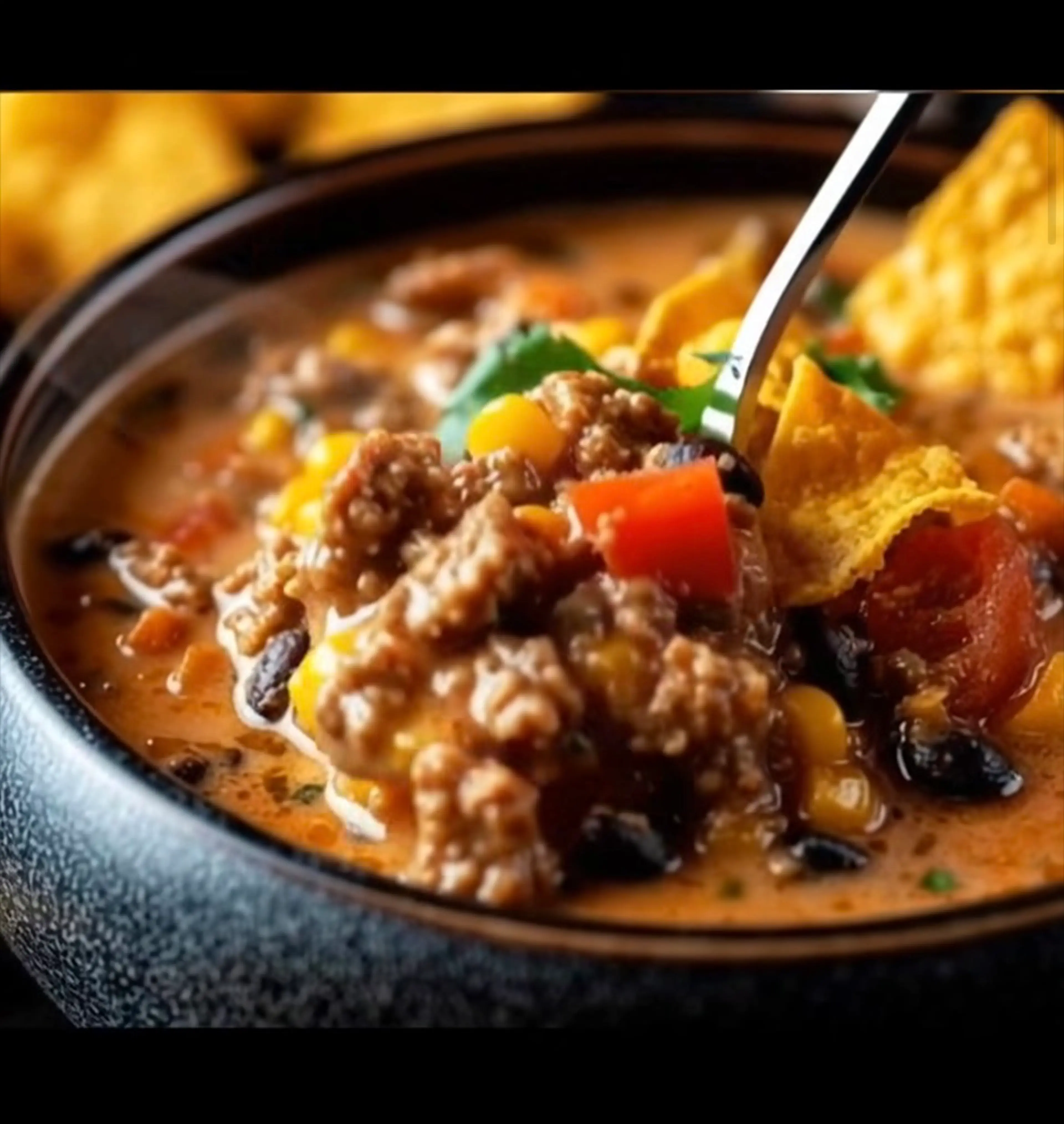 High Protein Creamy Taco Soup