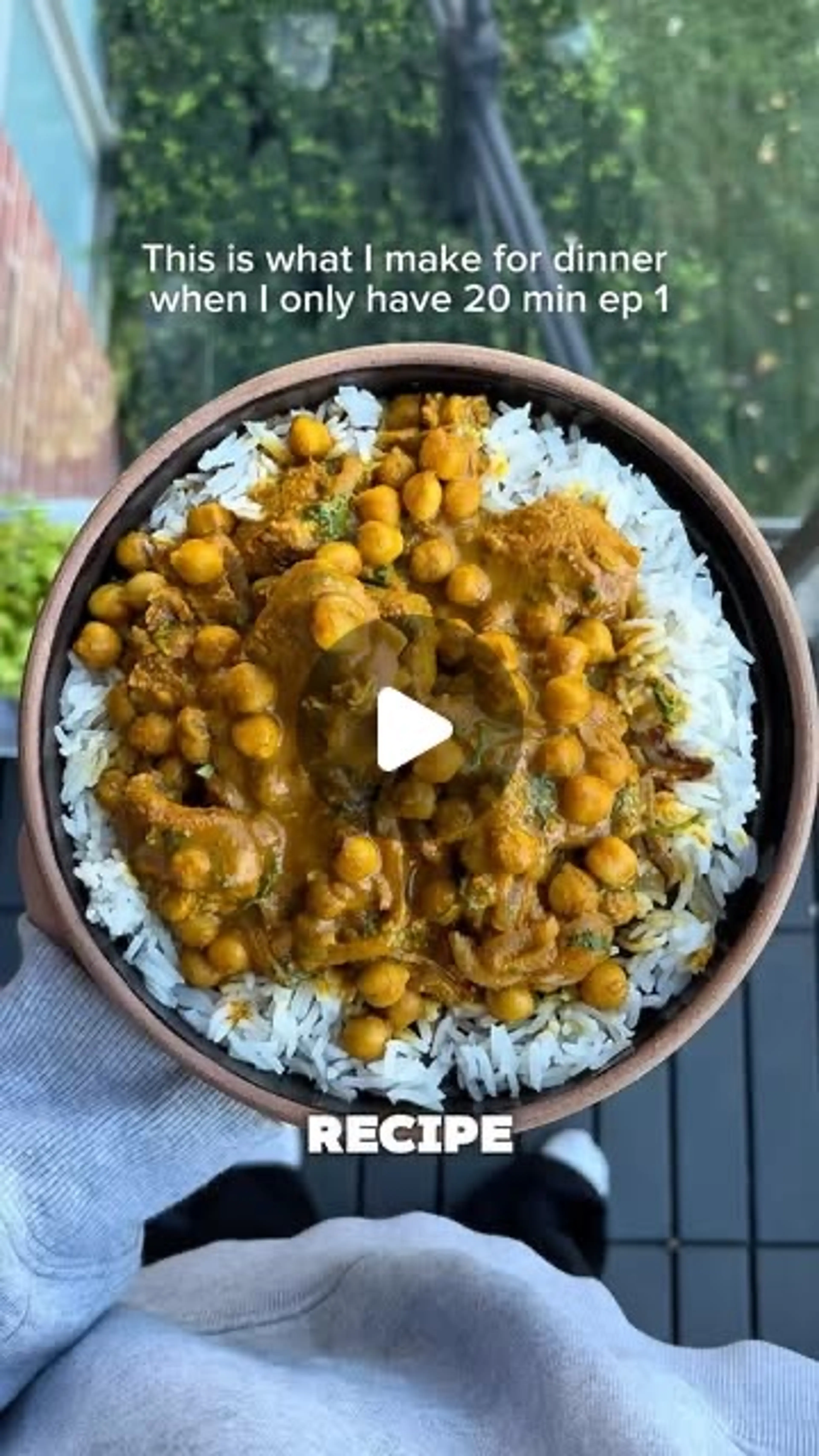 Warning: This May Take U 30 Mins. Chicken + Chickpea Curry L