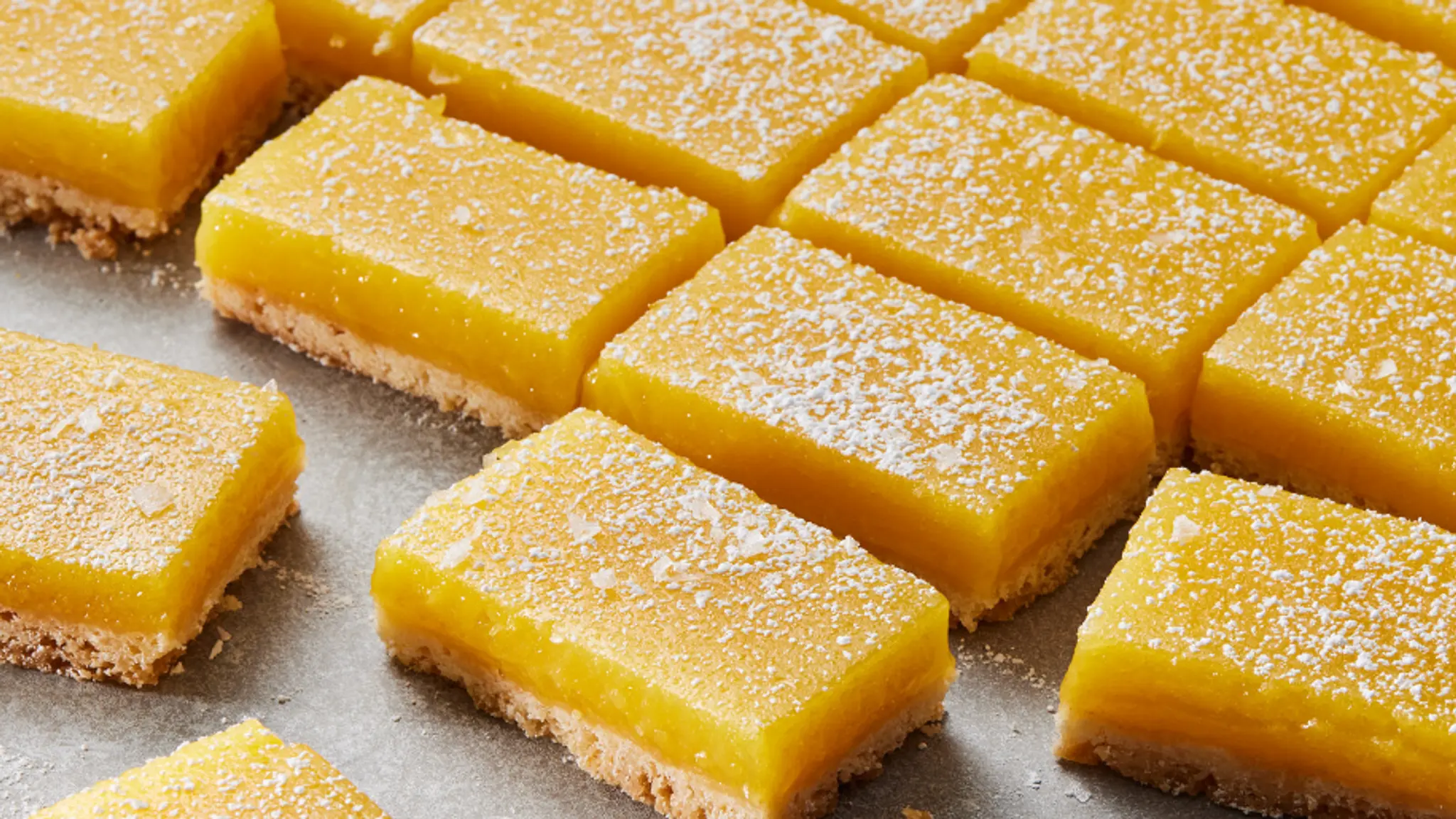 Lemon Bars With Olive Oil and Sea Salt