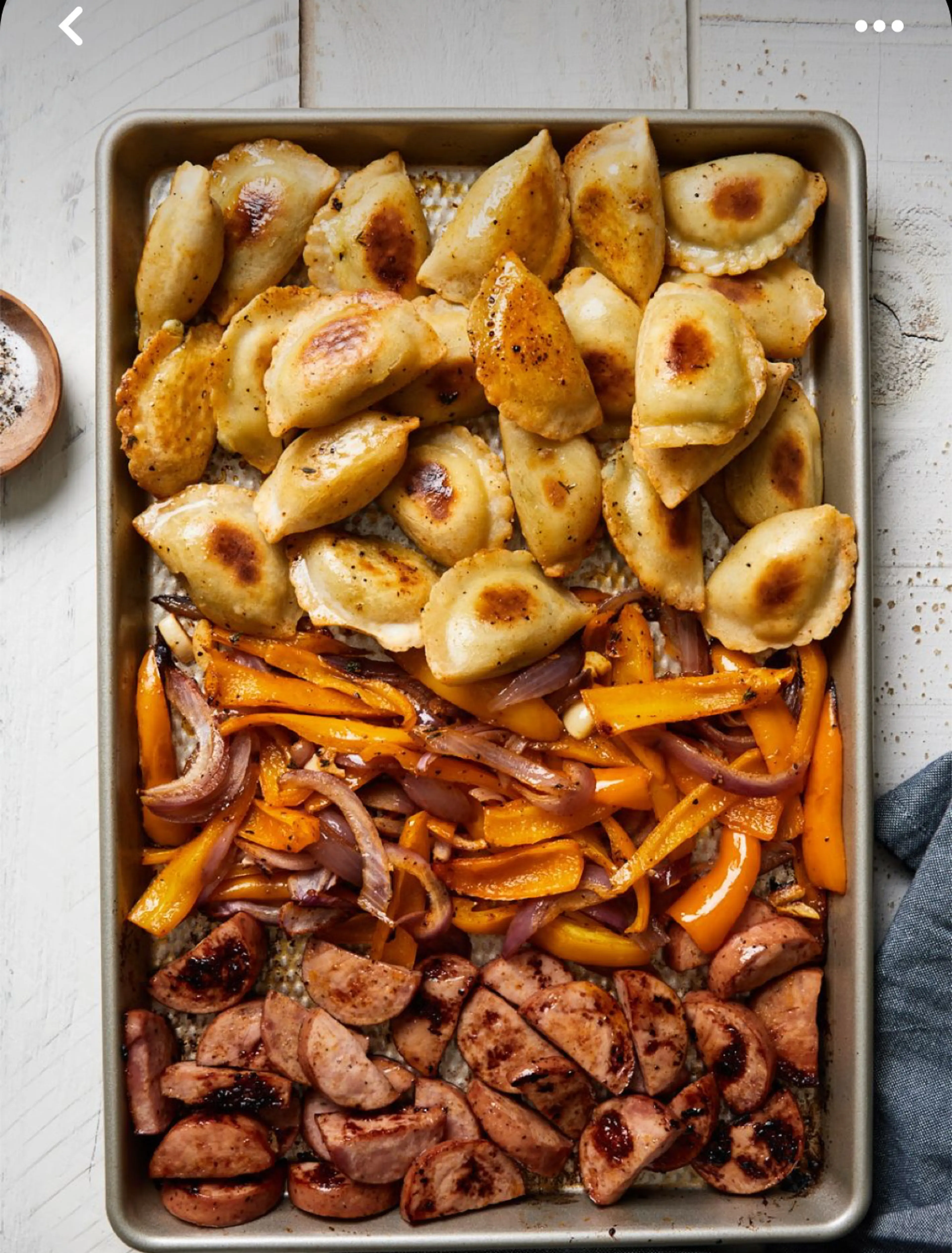 Easy Pierogi Sausage and Veggie Sheet Pan Dinner