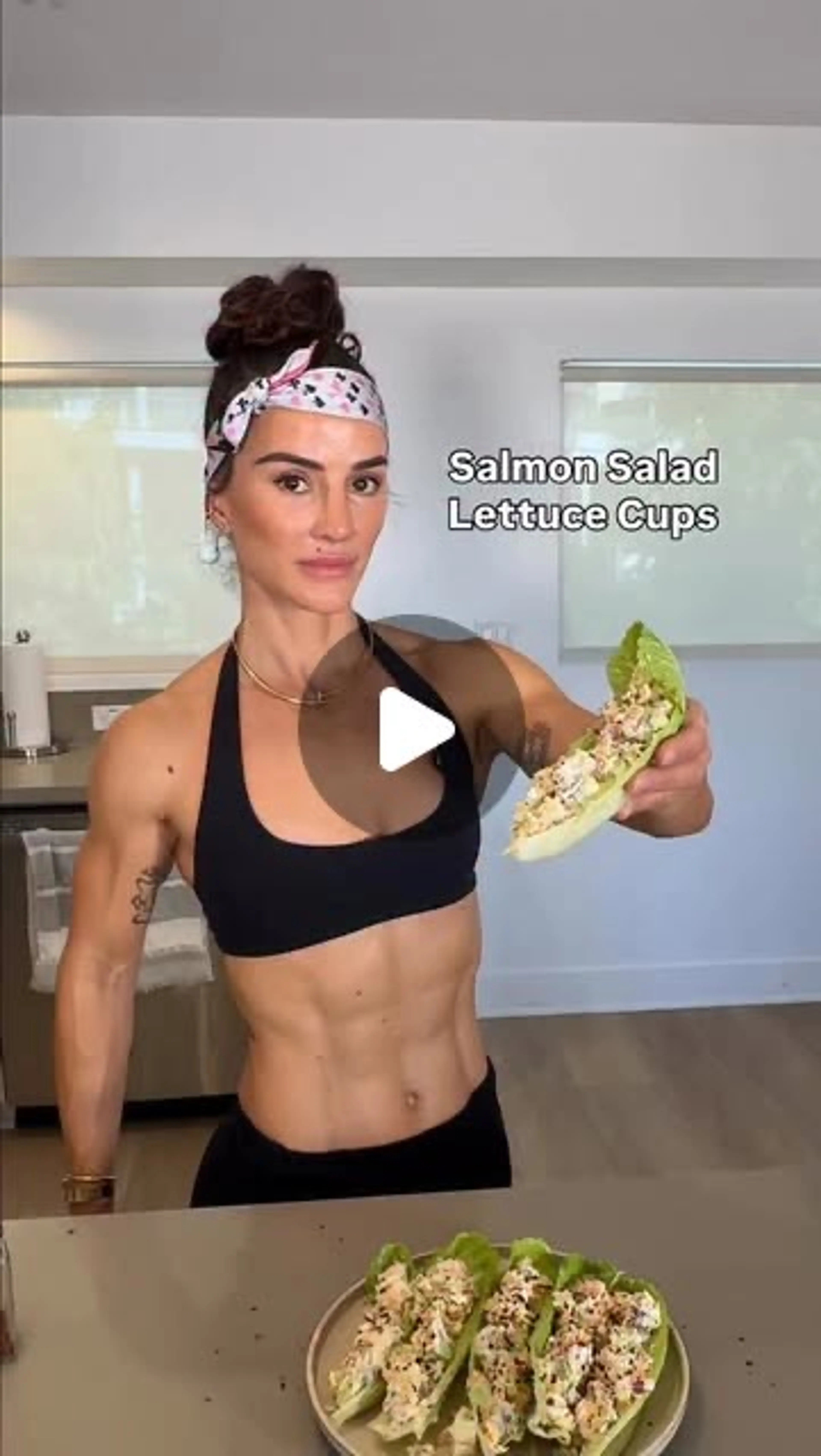 Salmon Salad Lettuce Cups - This Is a Must Try! Delish! for
