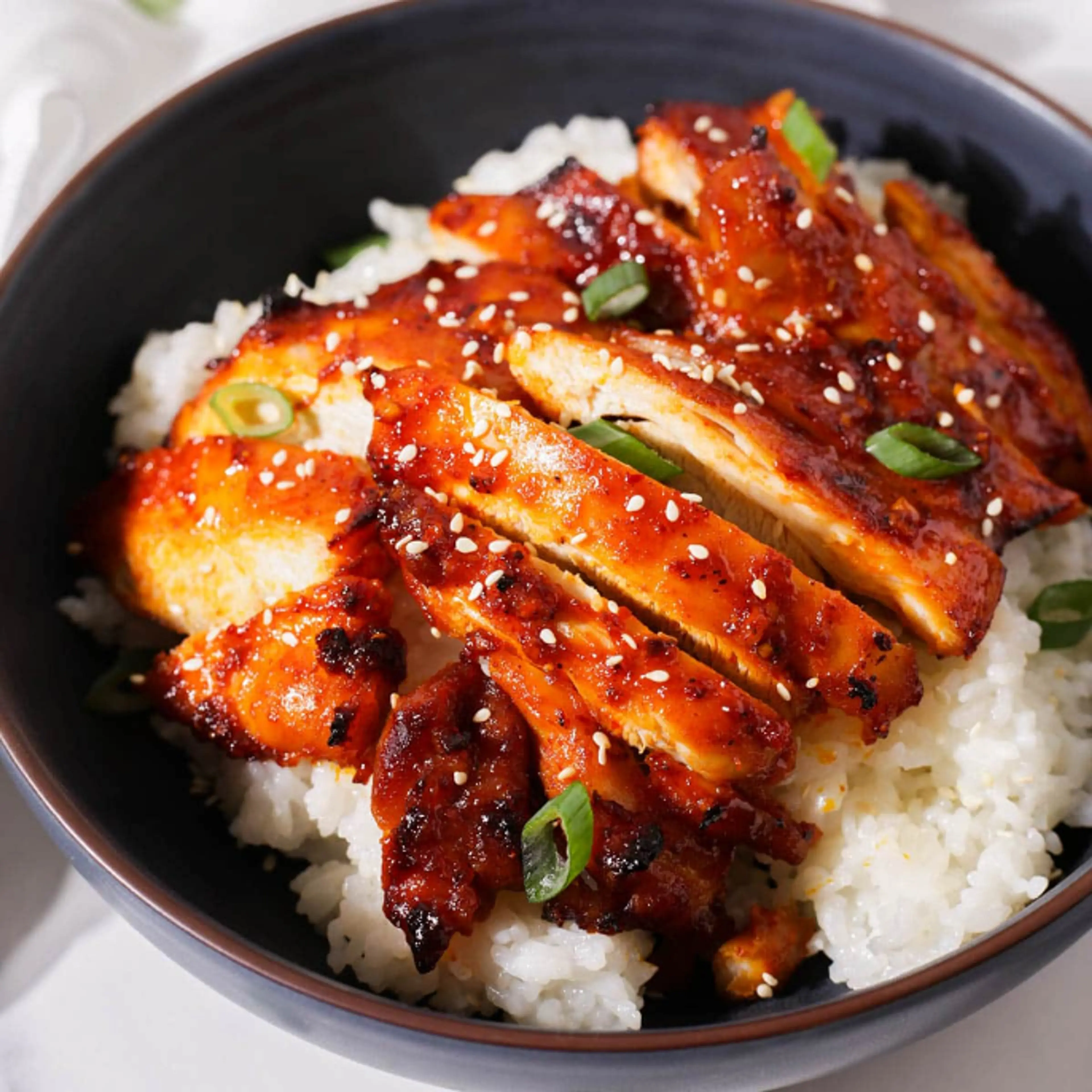 Gochujang BBQ Chicken Thighs (Air Fryer)
