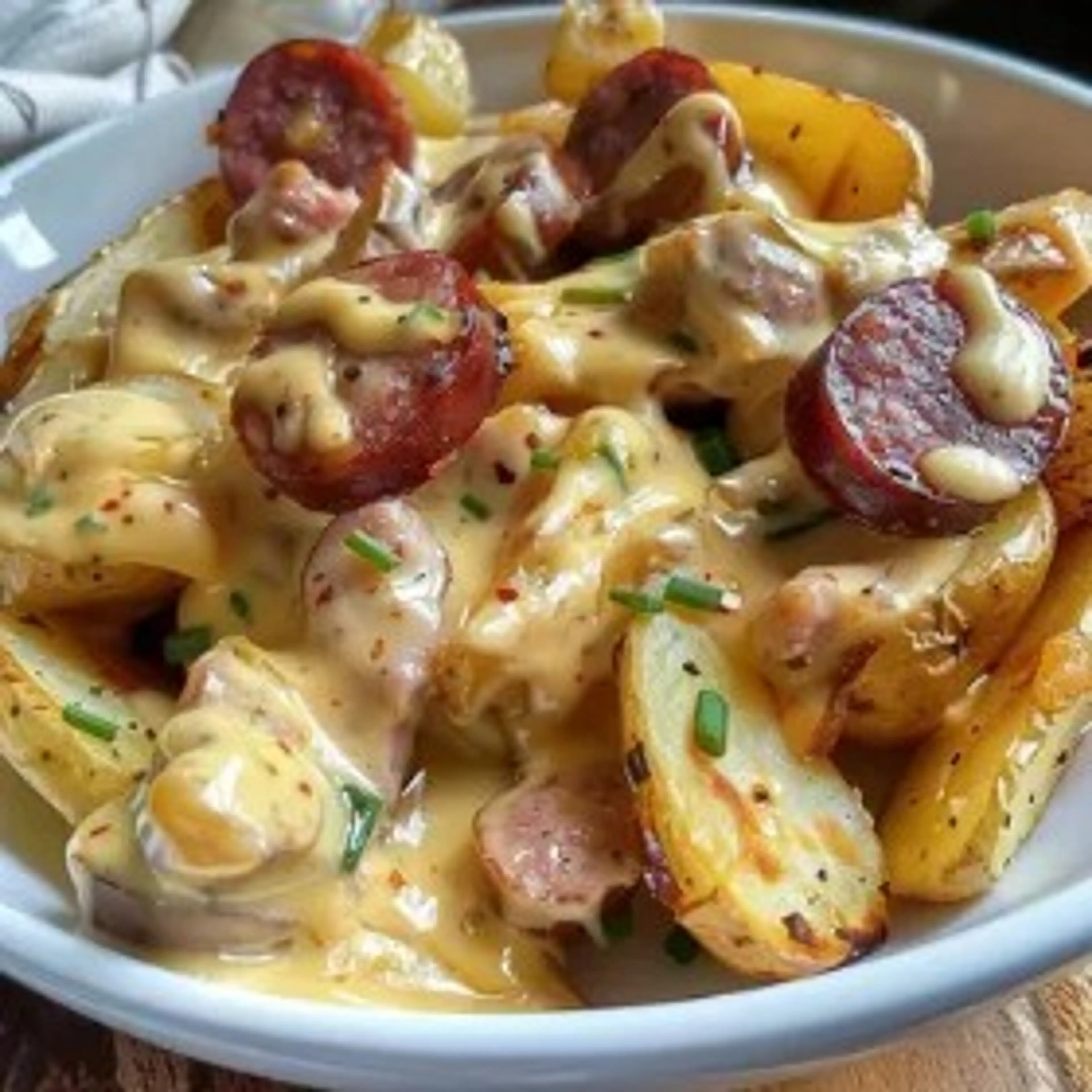 Cheesy Ranch Potatoes and Sausage