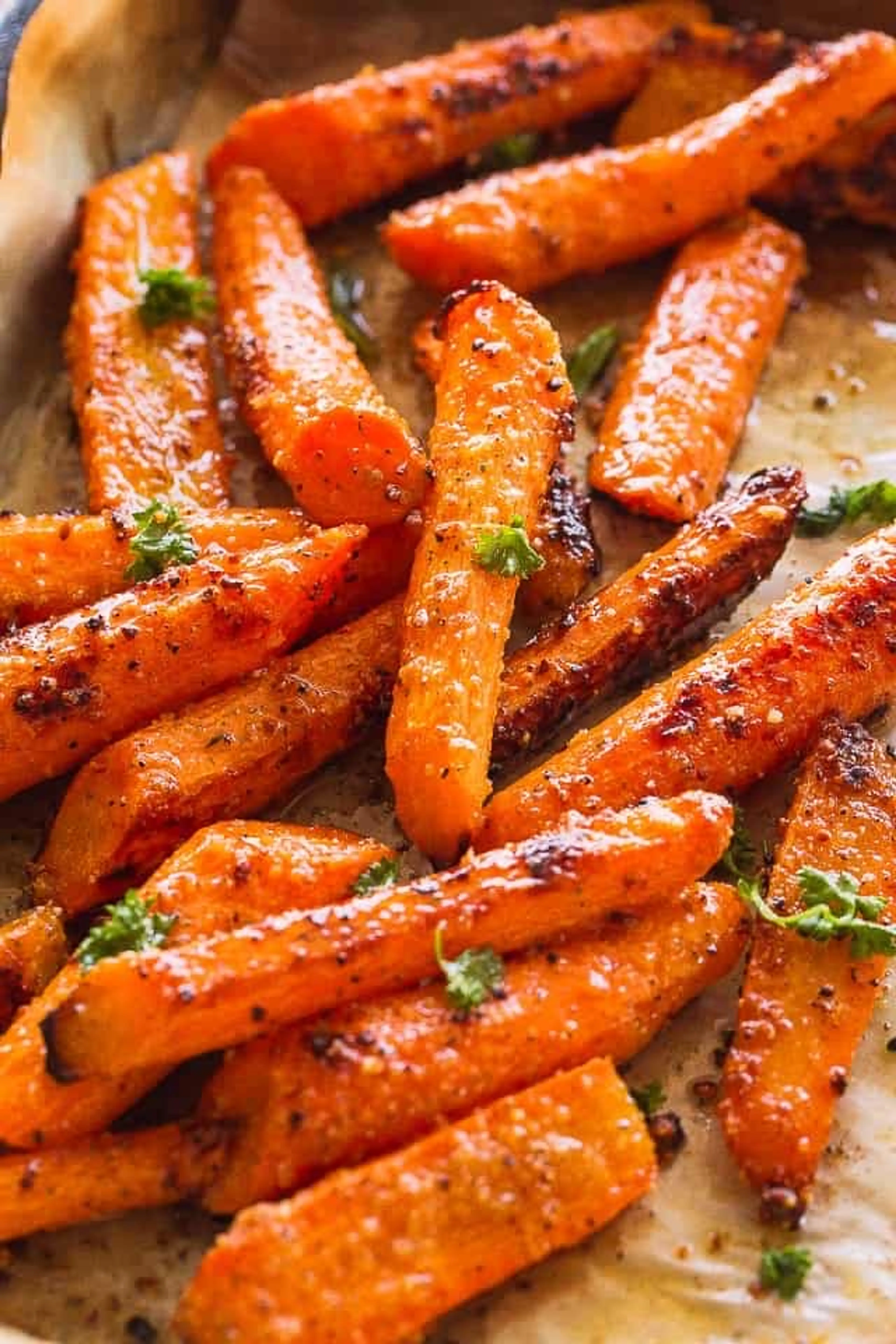 Parmesan Garlic Roasted Carrots