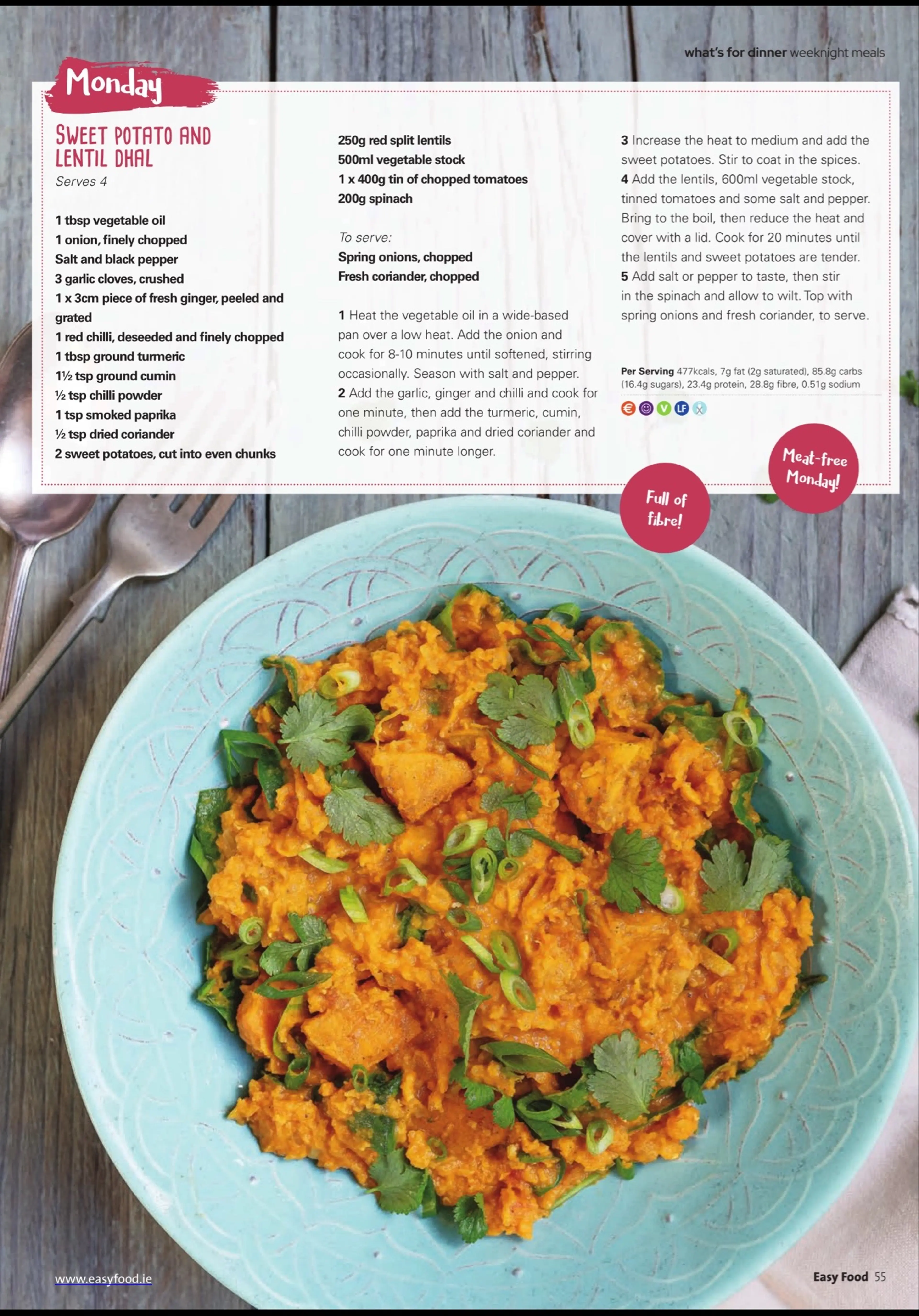 SWEET POTRTO AND LENTIL DHAL