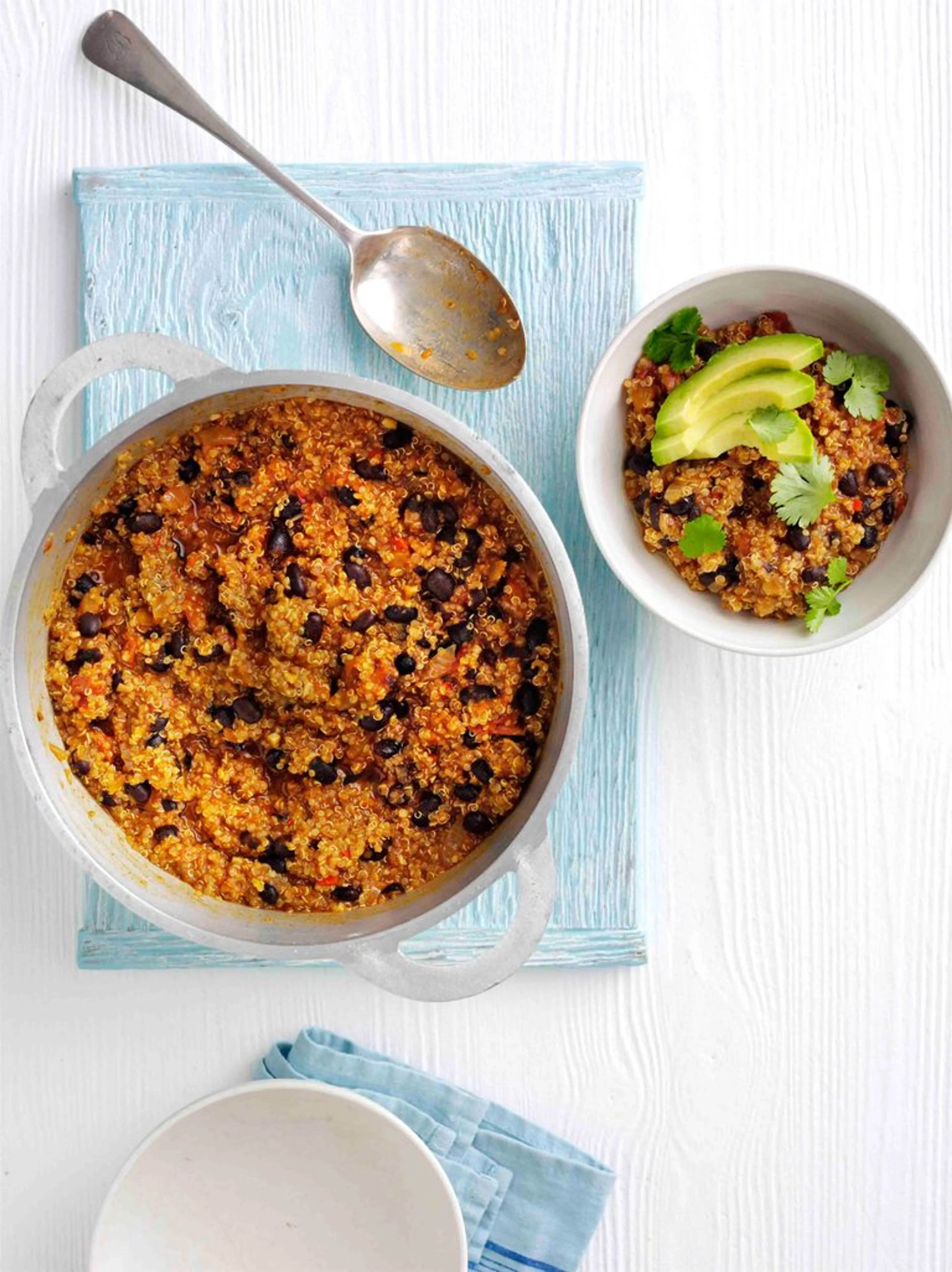 Quinoa and black bean chilli