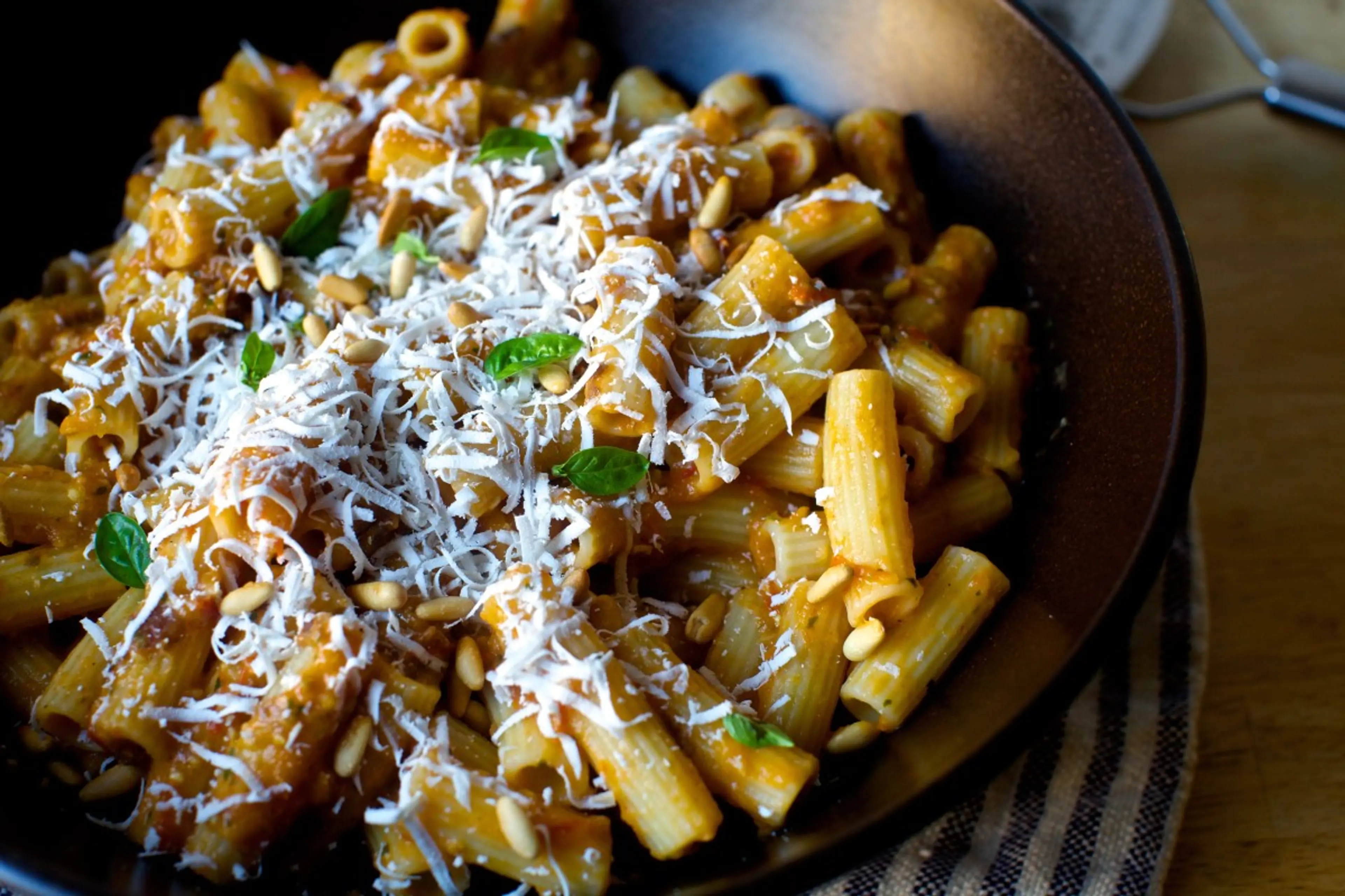 Rigatoni with Eggplant Puree