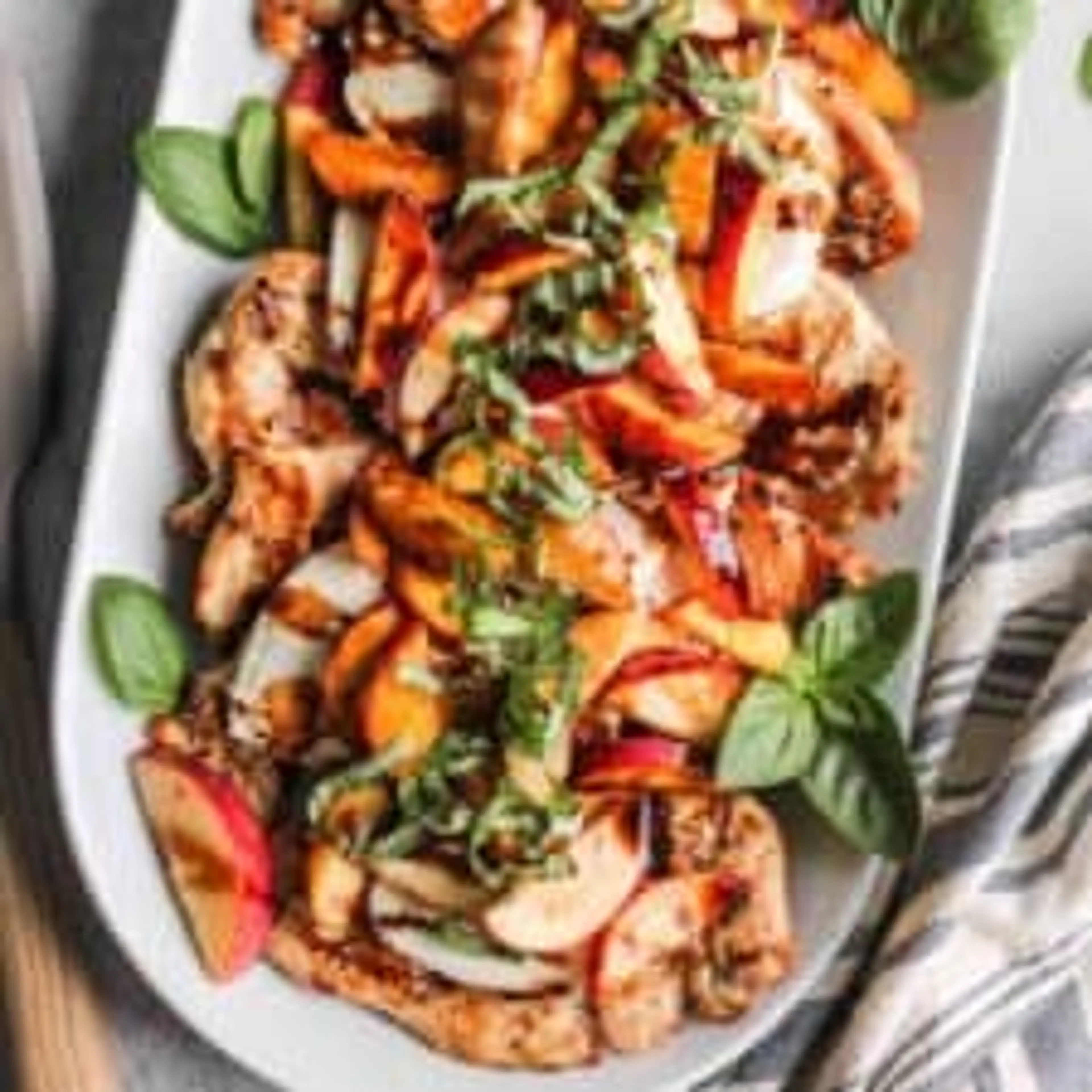 Peach Caprese Grilled Chicken