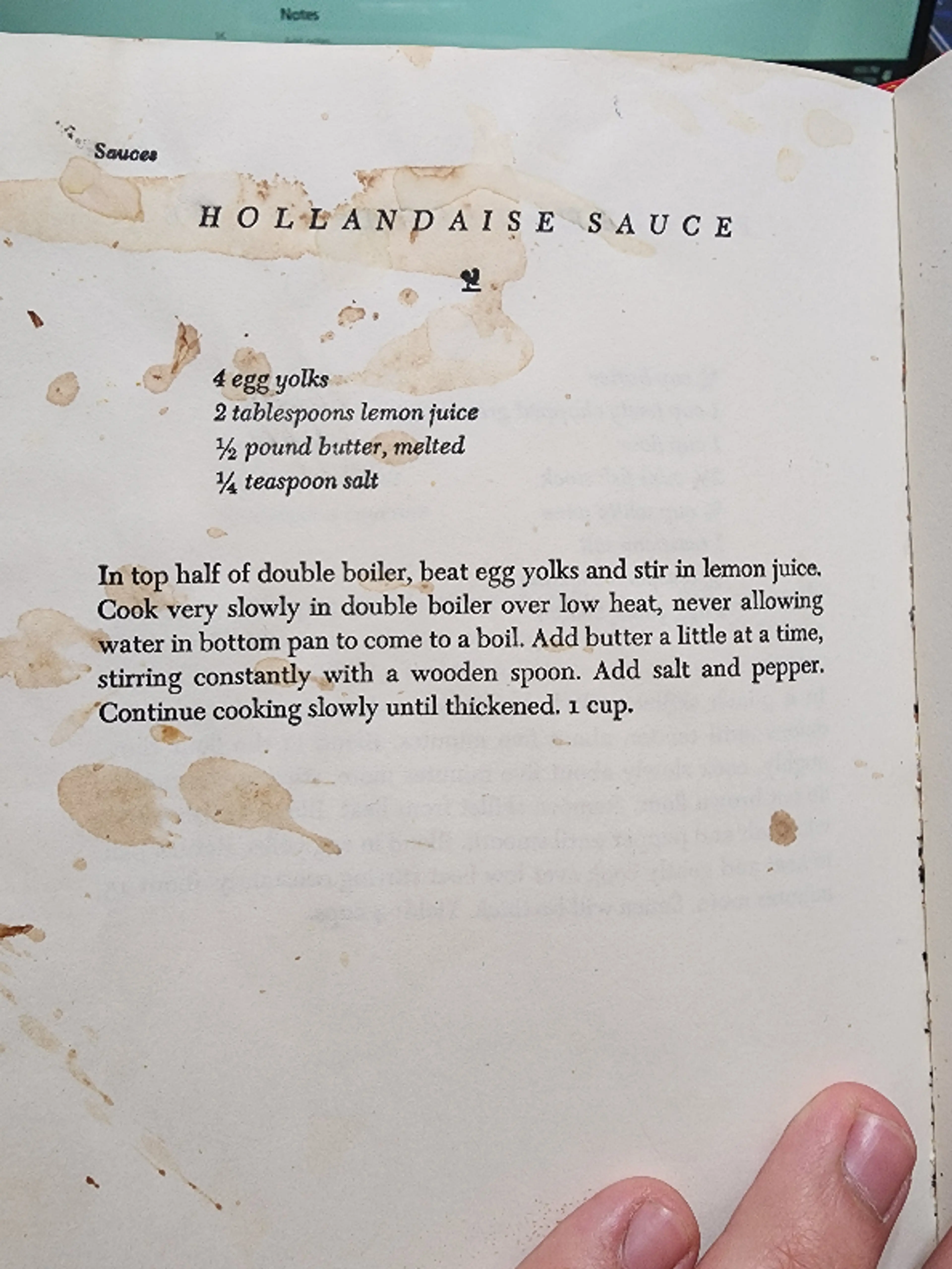 Hollandaise Sauce