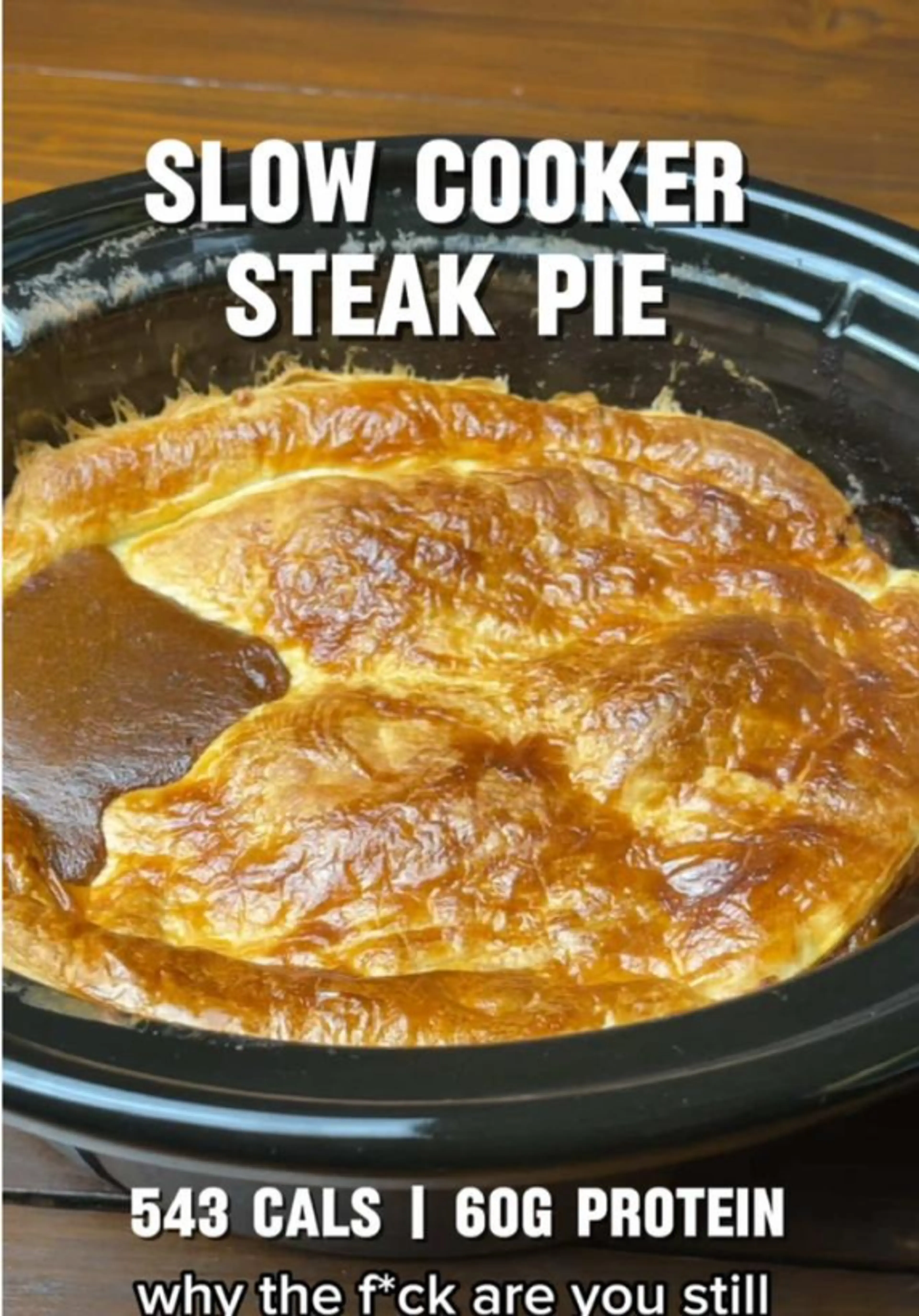 Slow Cooker Steak Pie