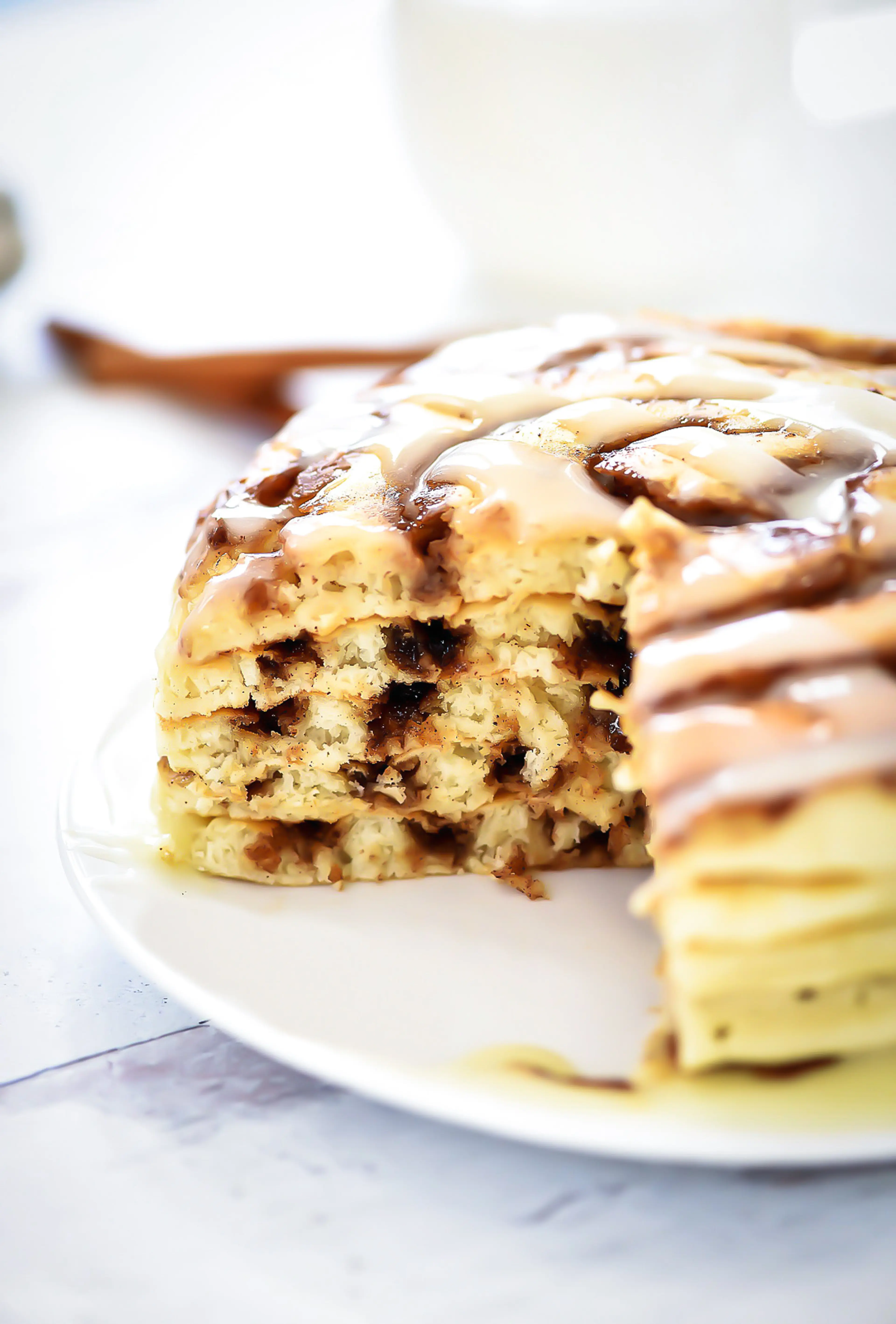 Cinnamon Roll Pancakes