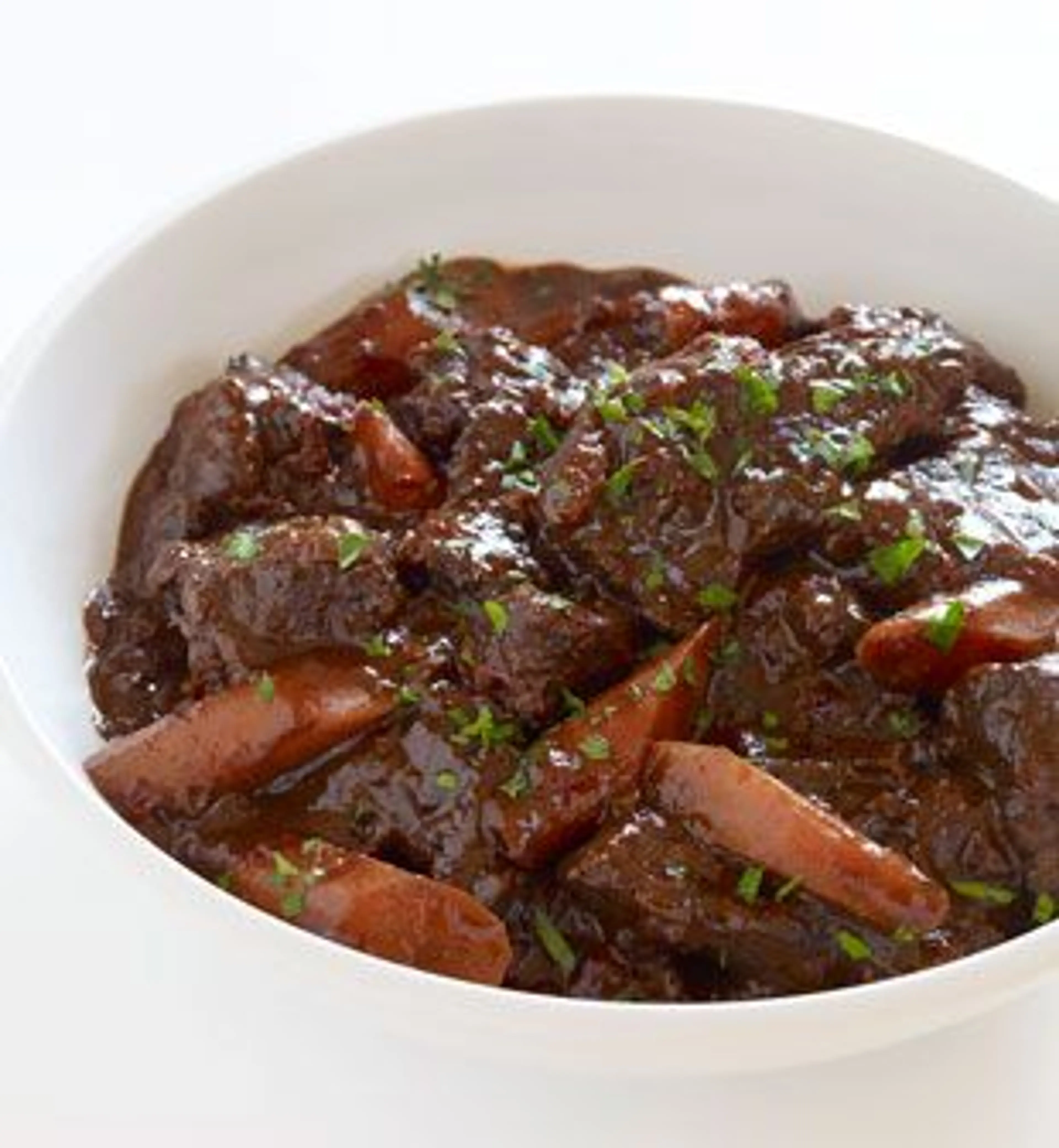 Mahogany Beef Stew with Red Wine and Hoisin Sauce