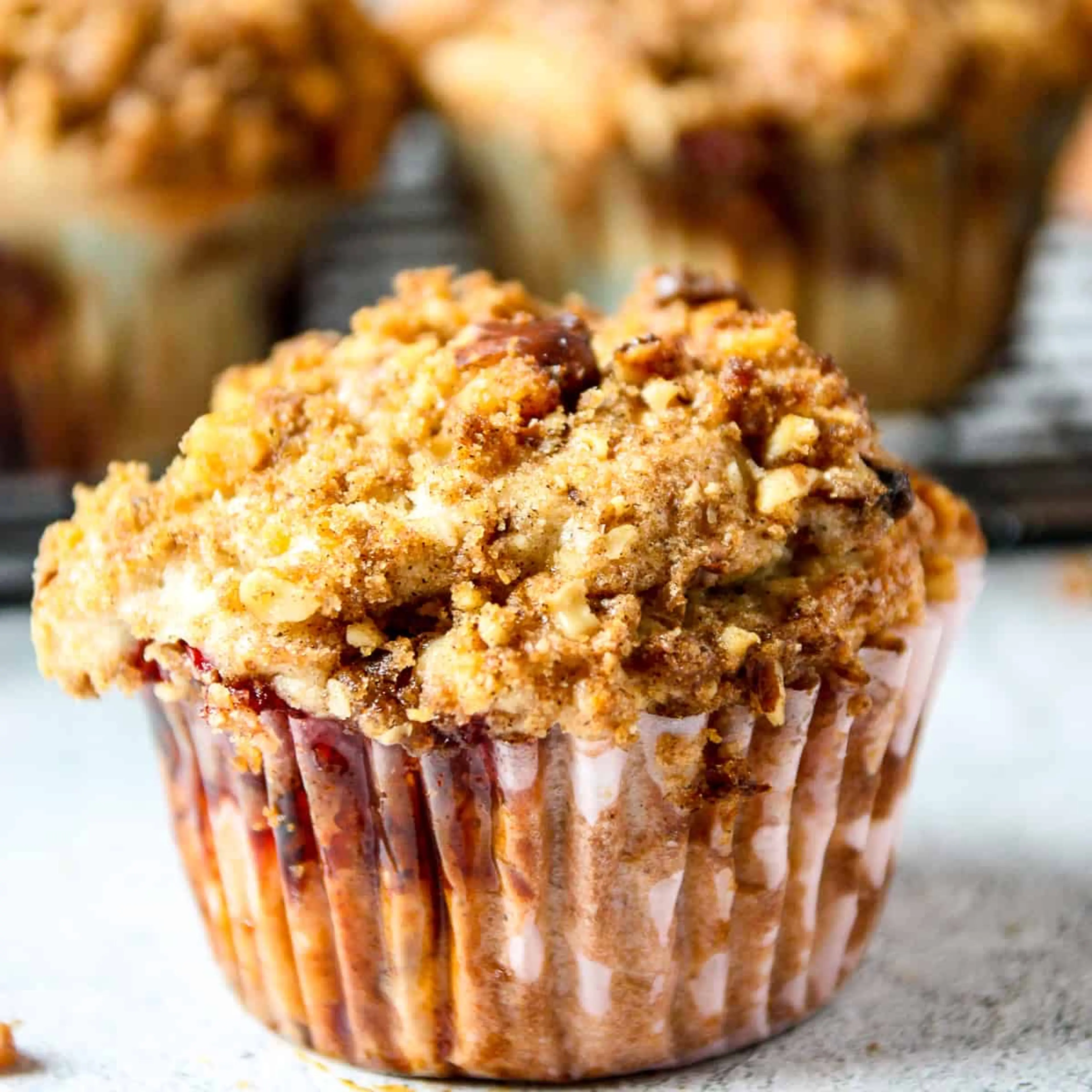 Strawberry Rhubarb Muffins