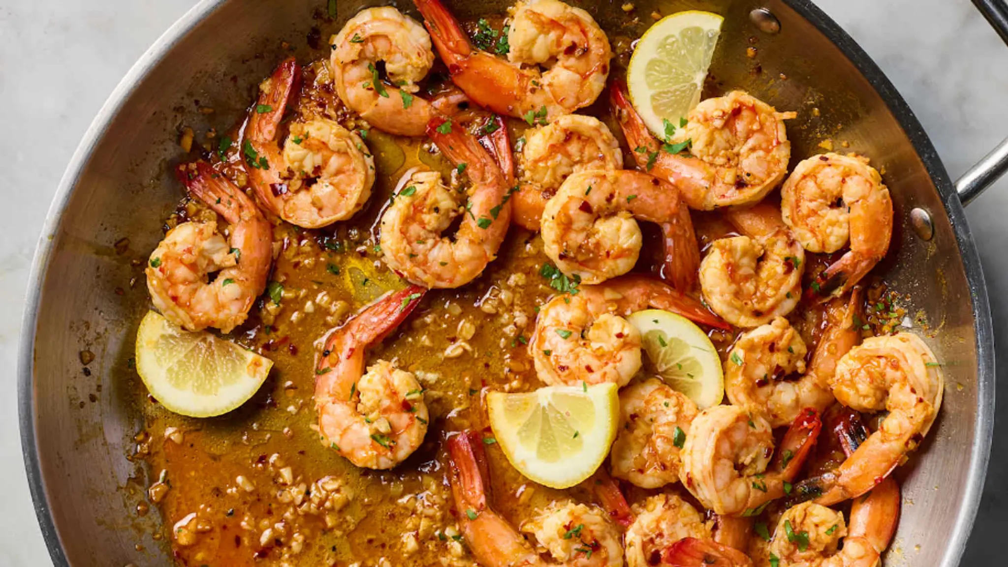 Spicy Lemon Garlic Shrimp