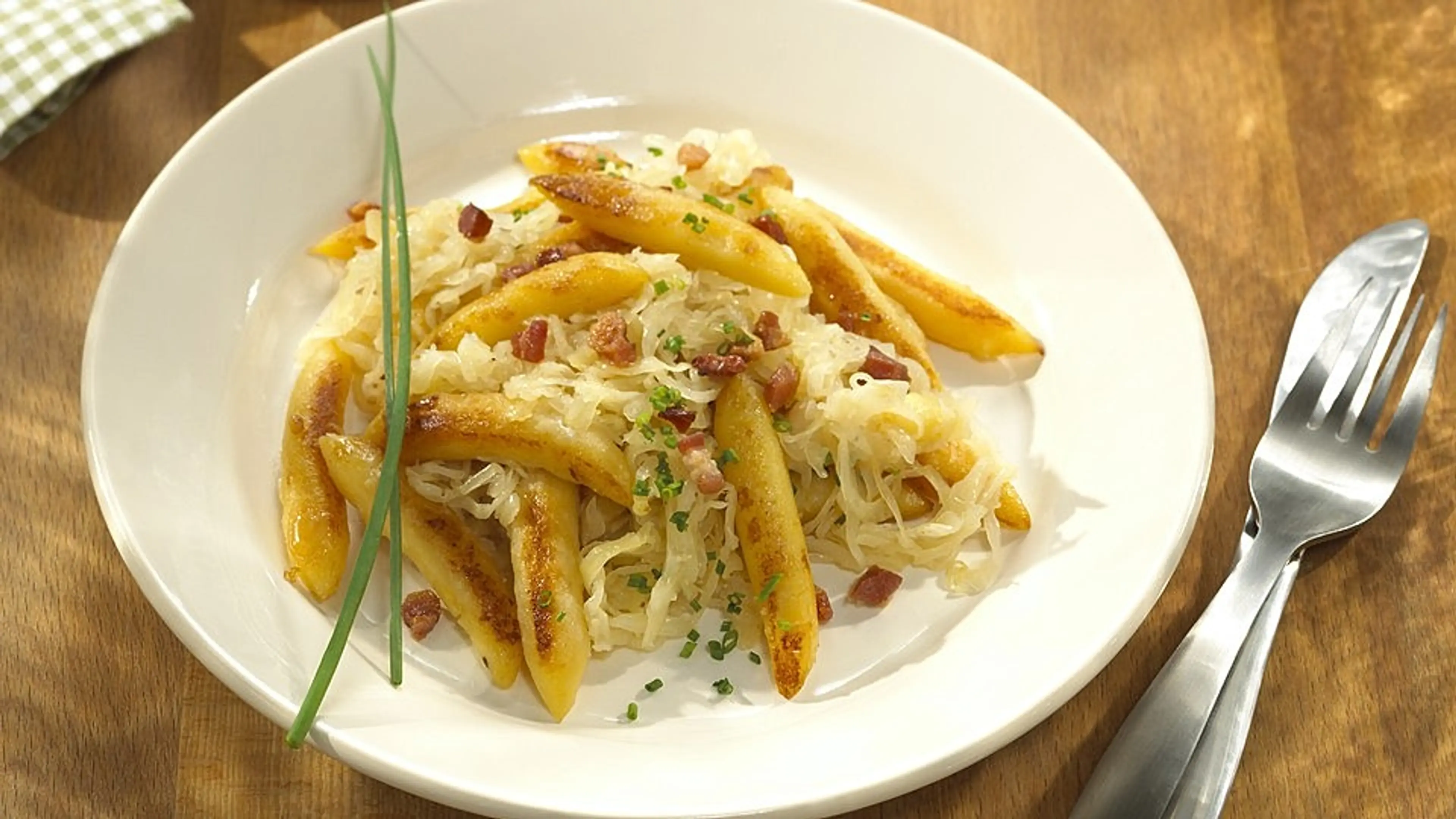 Schupfnudeln mit Sauerkraut