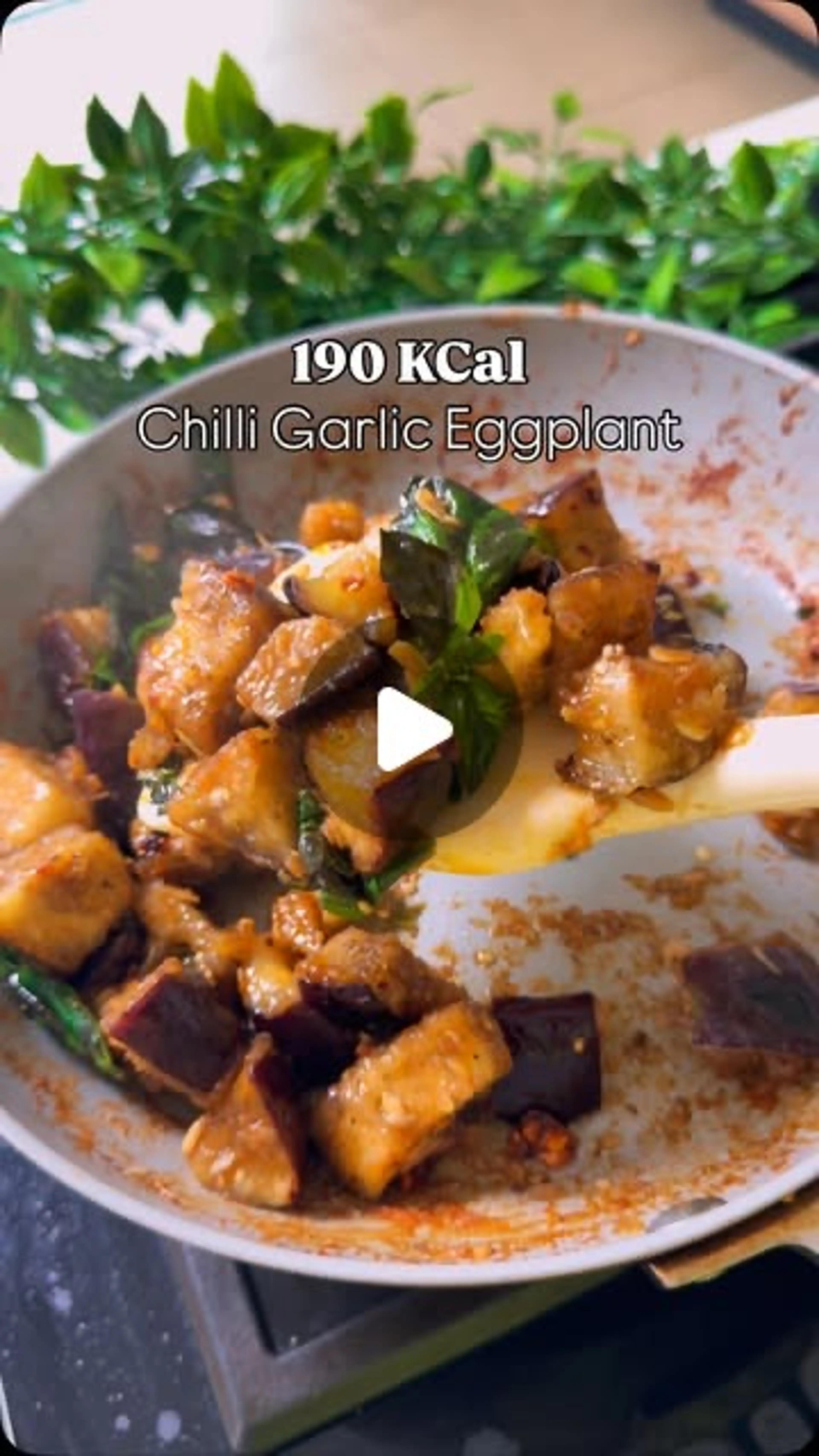 Chili Garlic Basil Eggplant