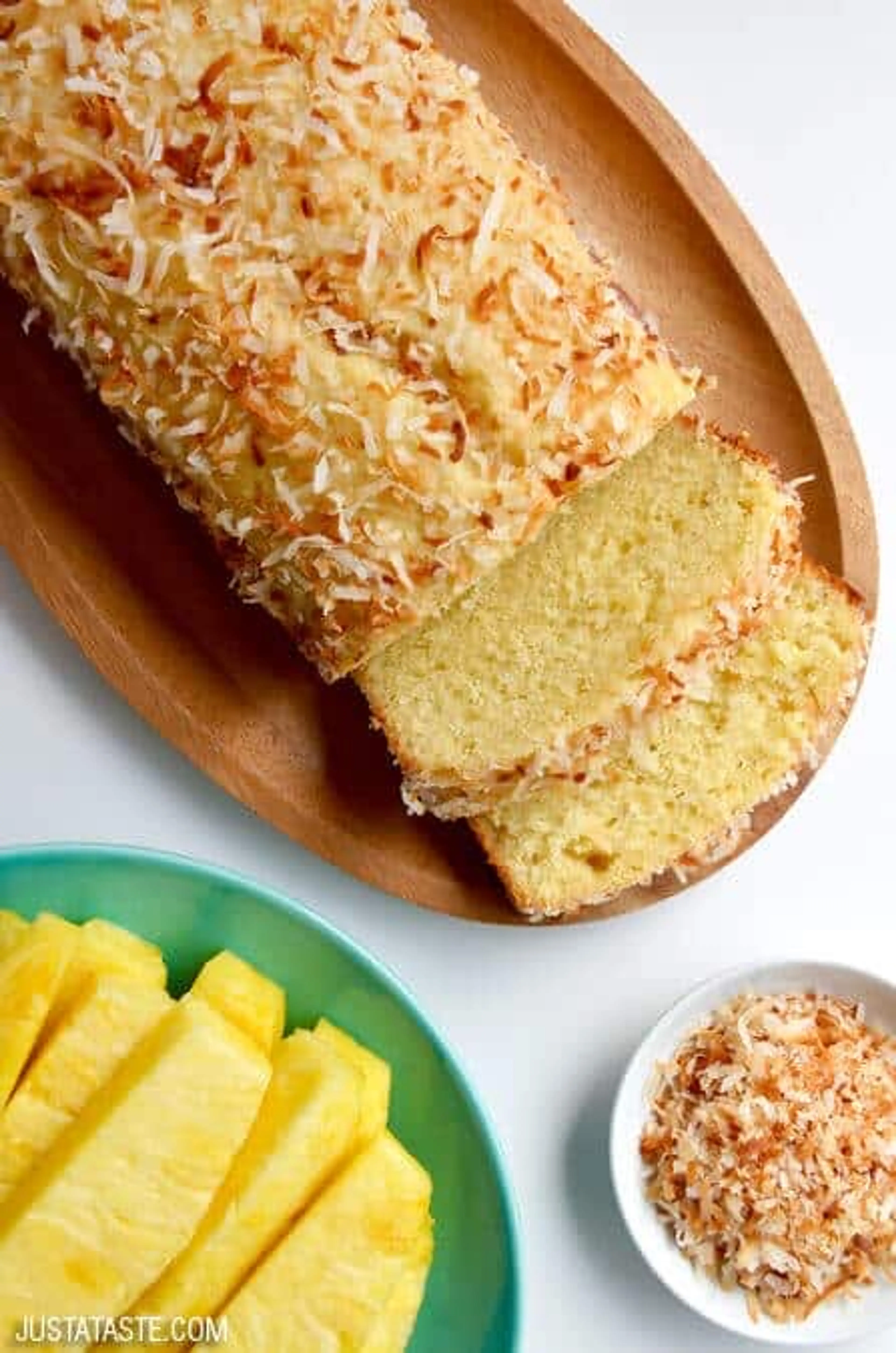 Glazed Pineapple Coconut Bread