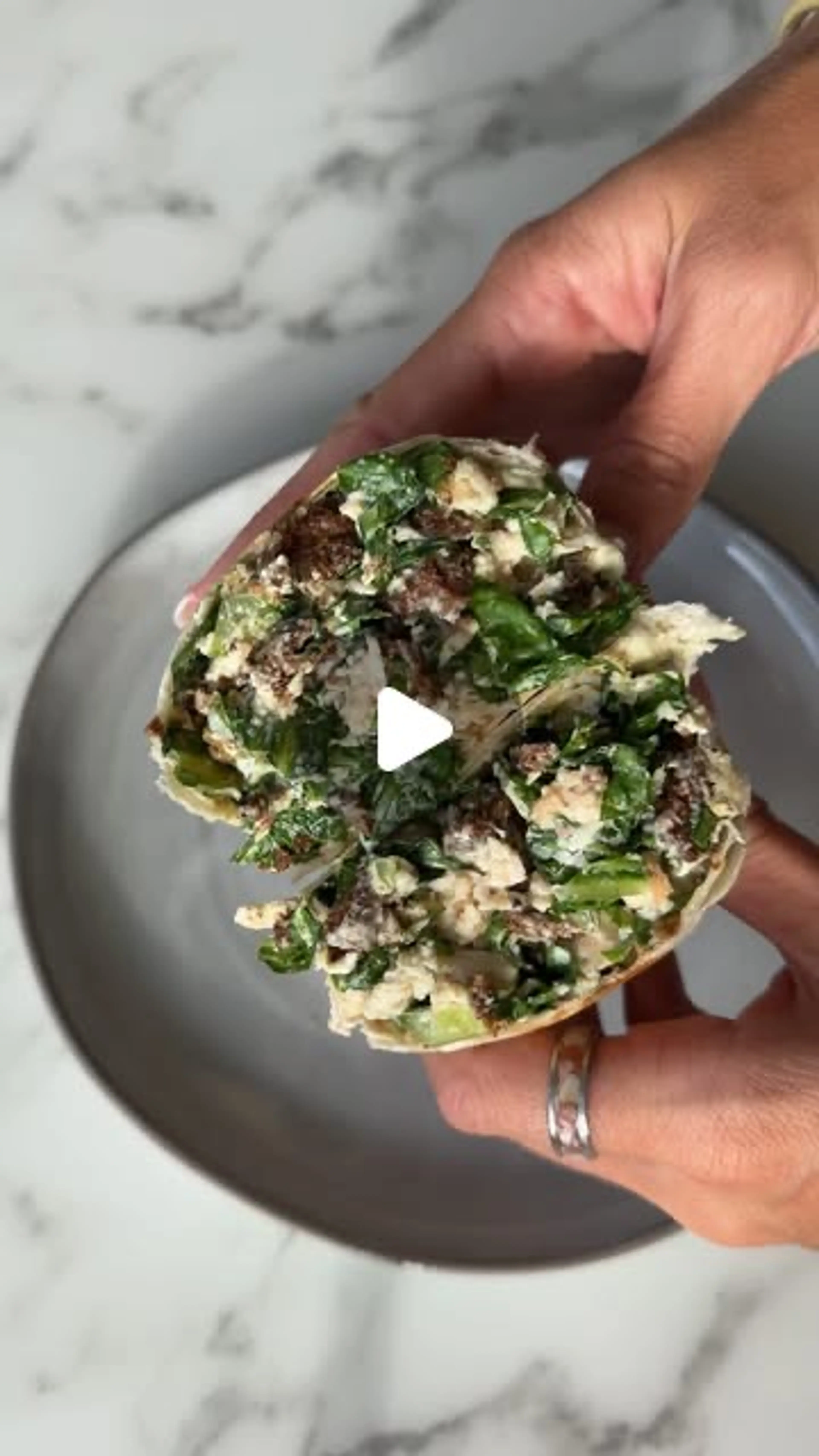 Caesar Salad Wrap Recipe Below