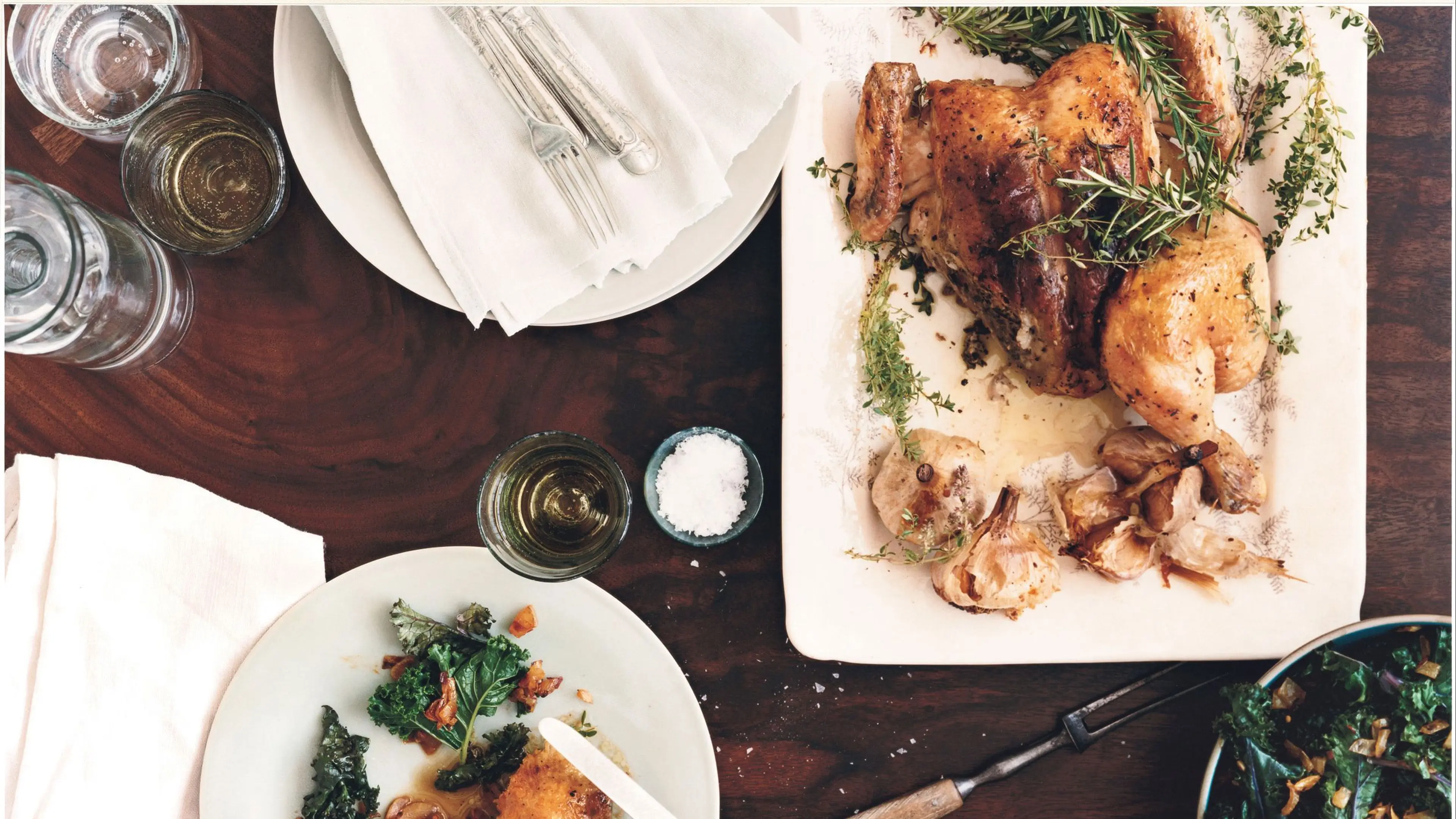 Roast Chicken with Rosemary-Garlic Paste